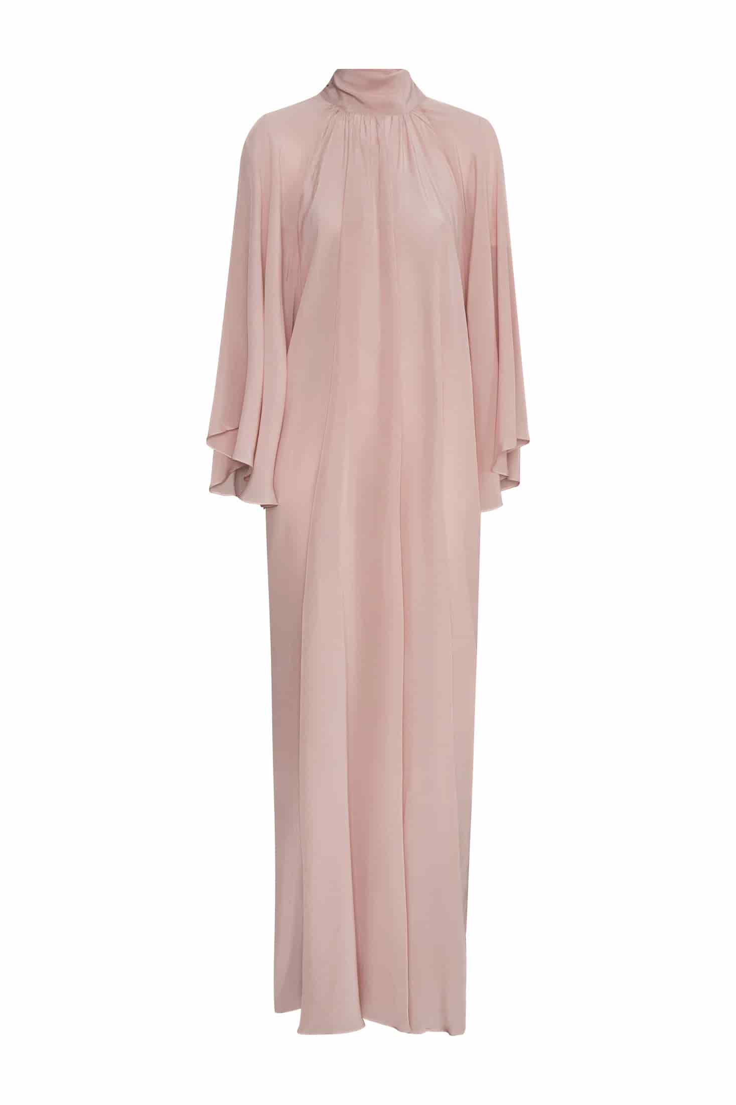 Boho Crepe Chine Maxi Dress / Dust Pink - miniatura 1