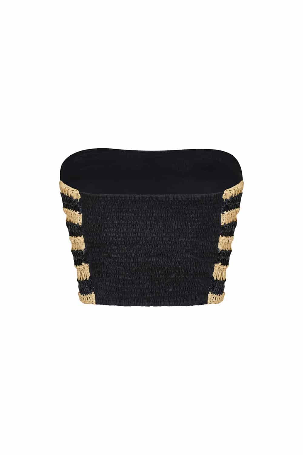 Crop top memorias crema negro - miniatura 5
