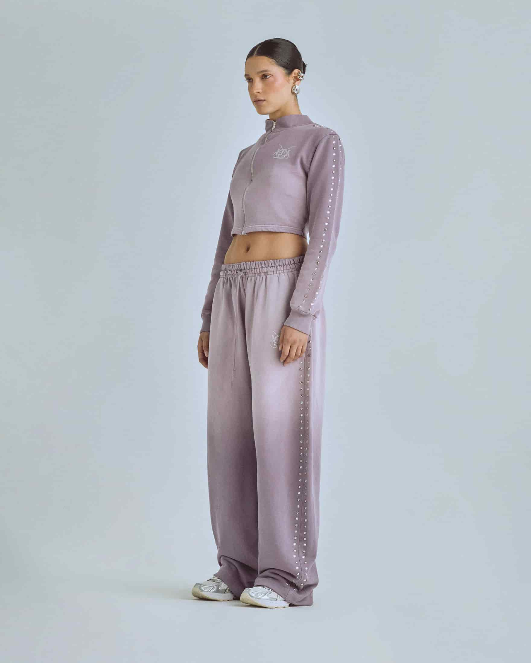 W Santa Union "Unión" Zip Up Turtleneck Purple - miniatura 5