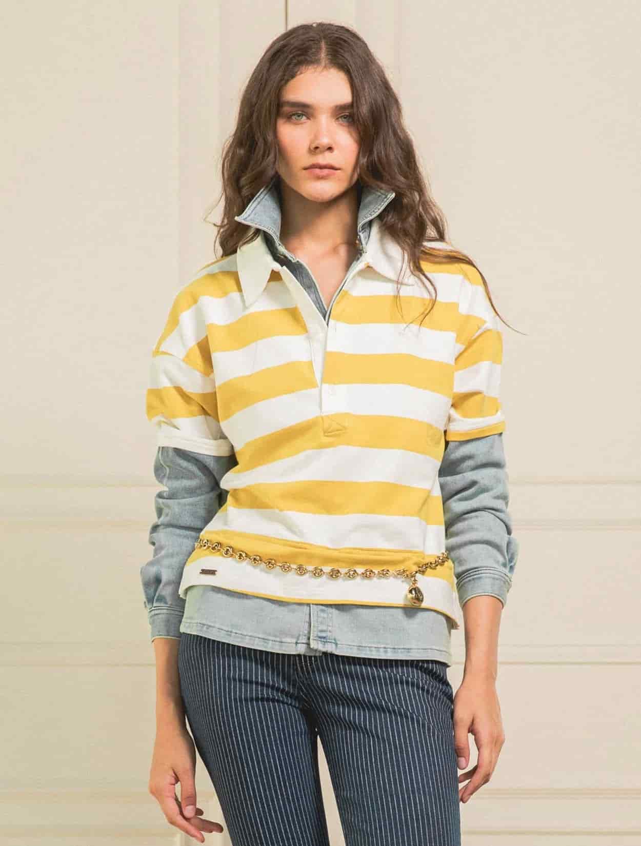 CAMISA POLO PREPPY LOVE MUSTARD - miniatura 3