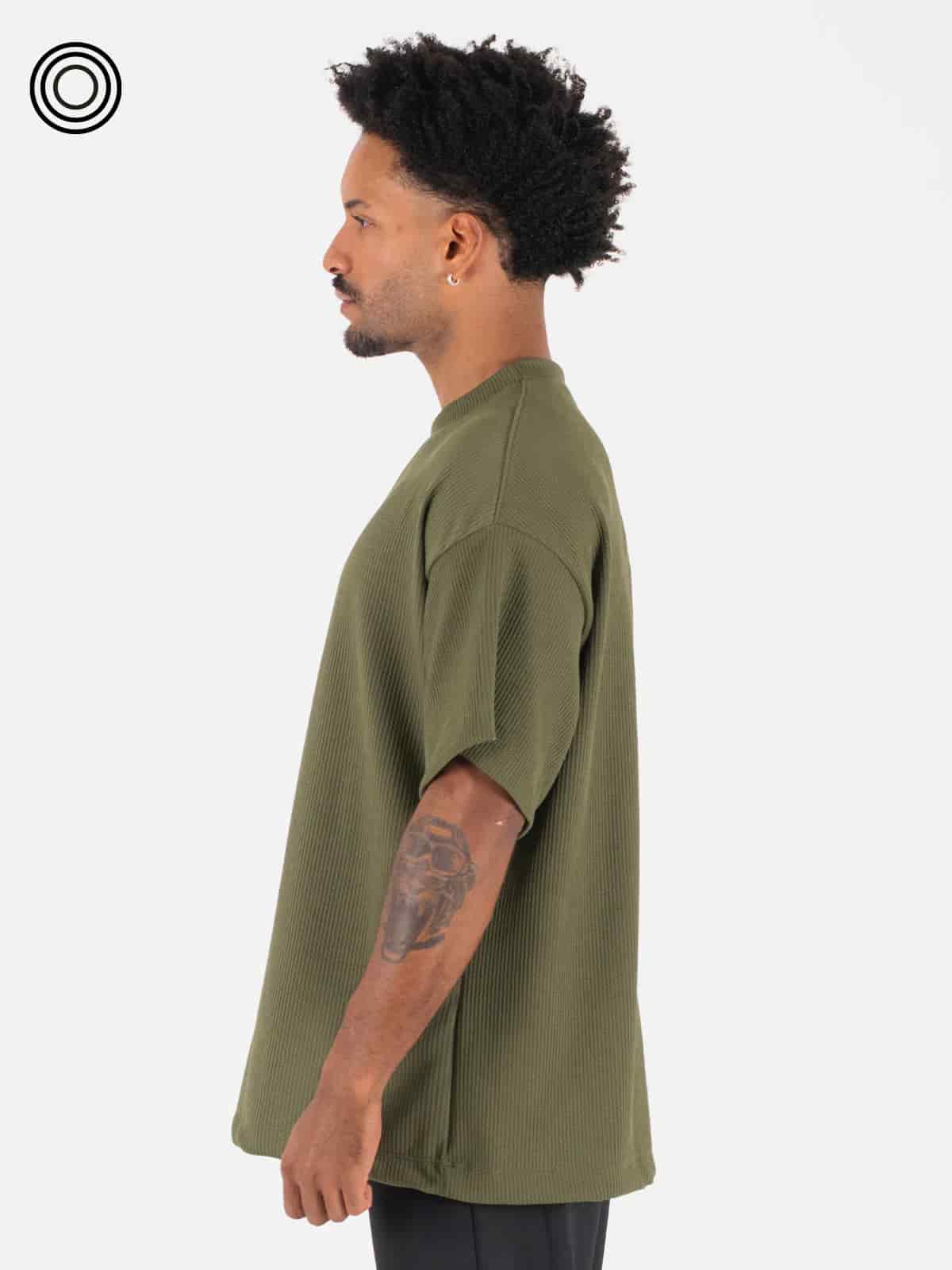 Camiseta hombre stone verde militar - miniatura 4