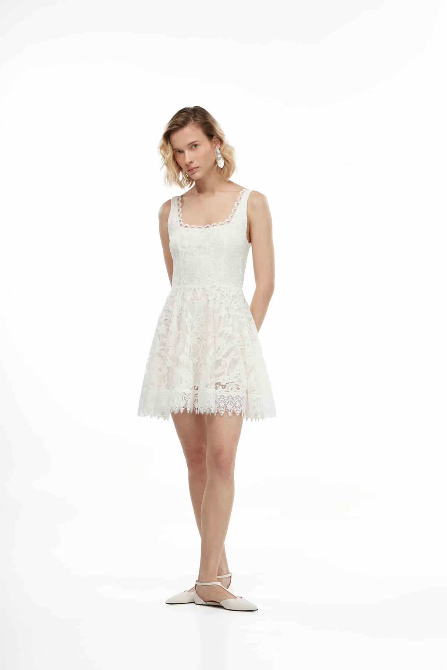 HAVANA MINI DRESS WHITE - miniatura 5