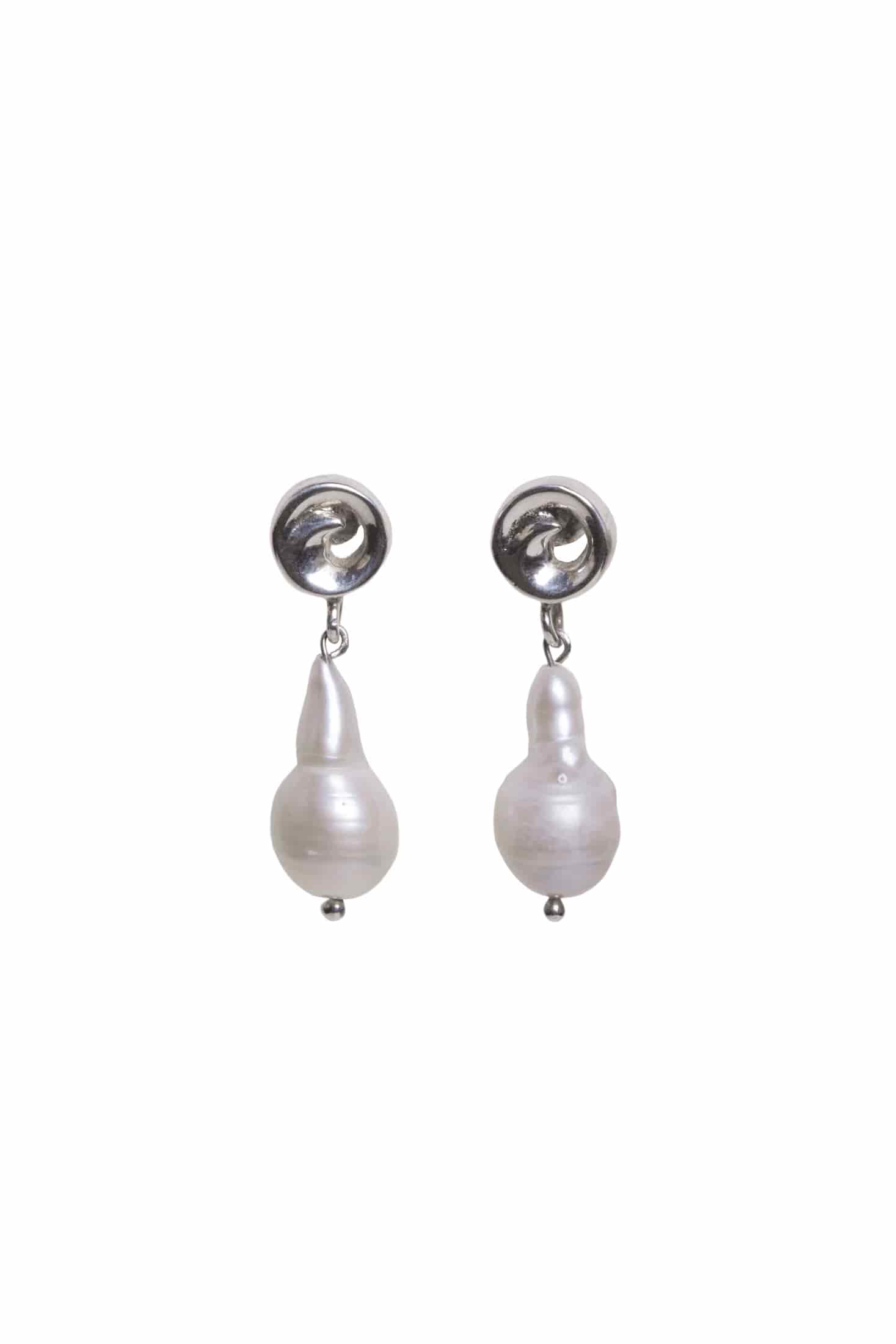 Aretes Rollitos Midi Perla - miniatura 1