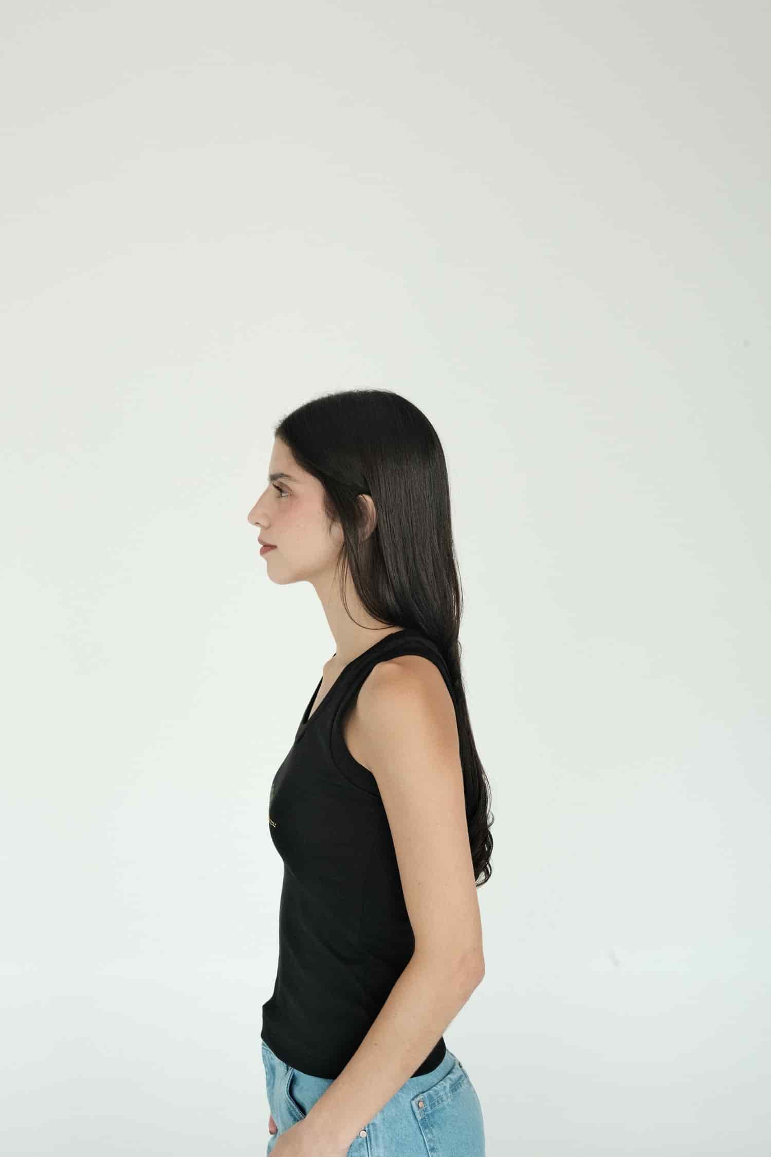 Olive Tank Top (Black) - miniatura 3