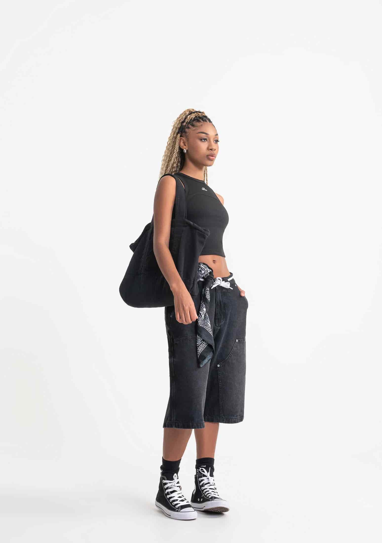 Rustic black tank top - miniatura 9