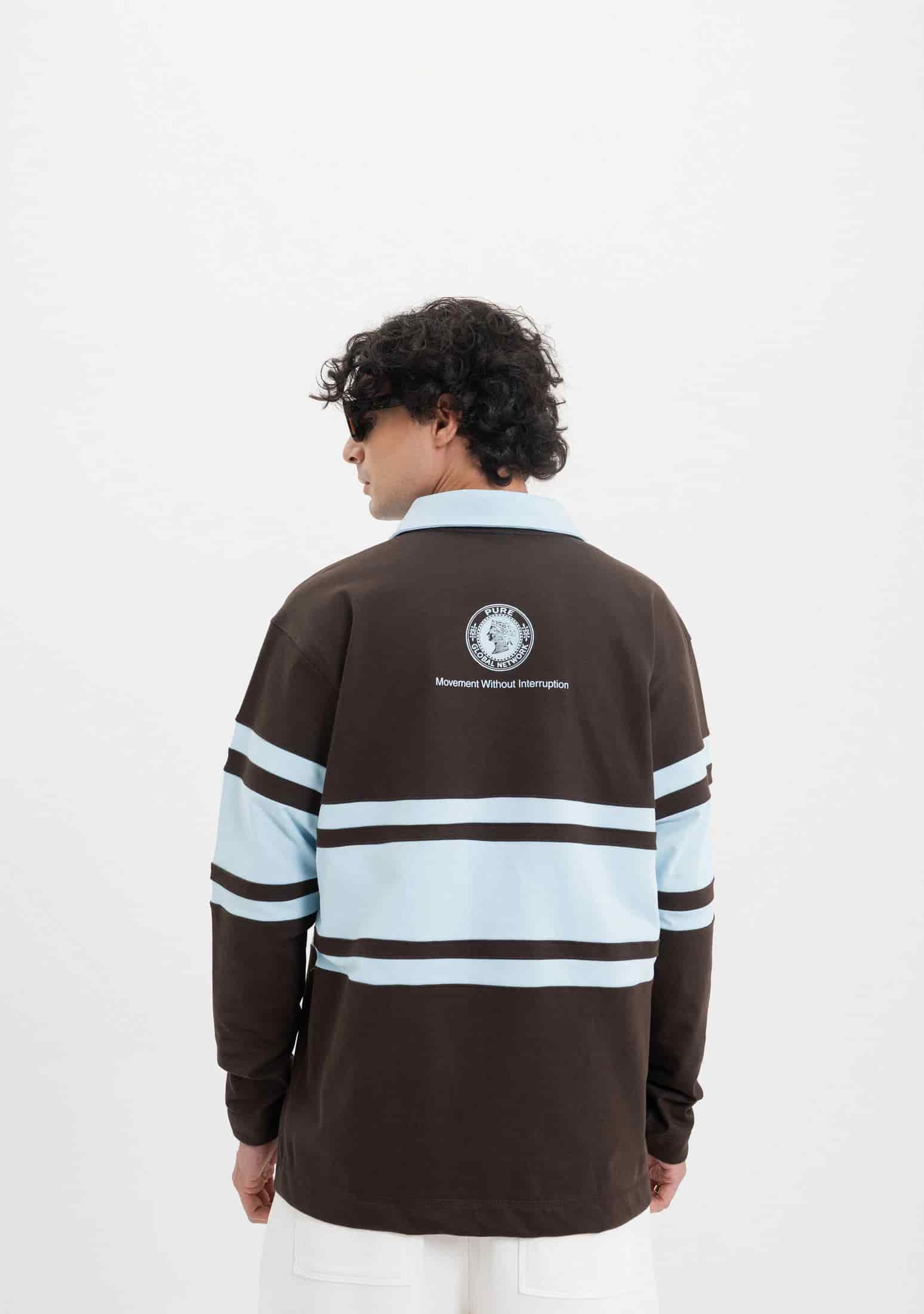 Across The Lines Brown Polo - miniatura 3