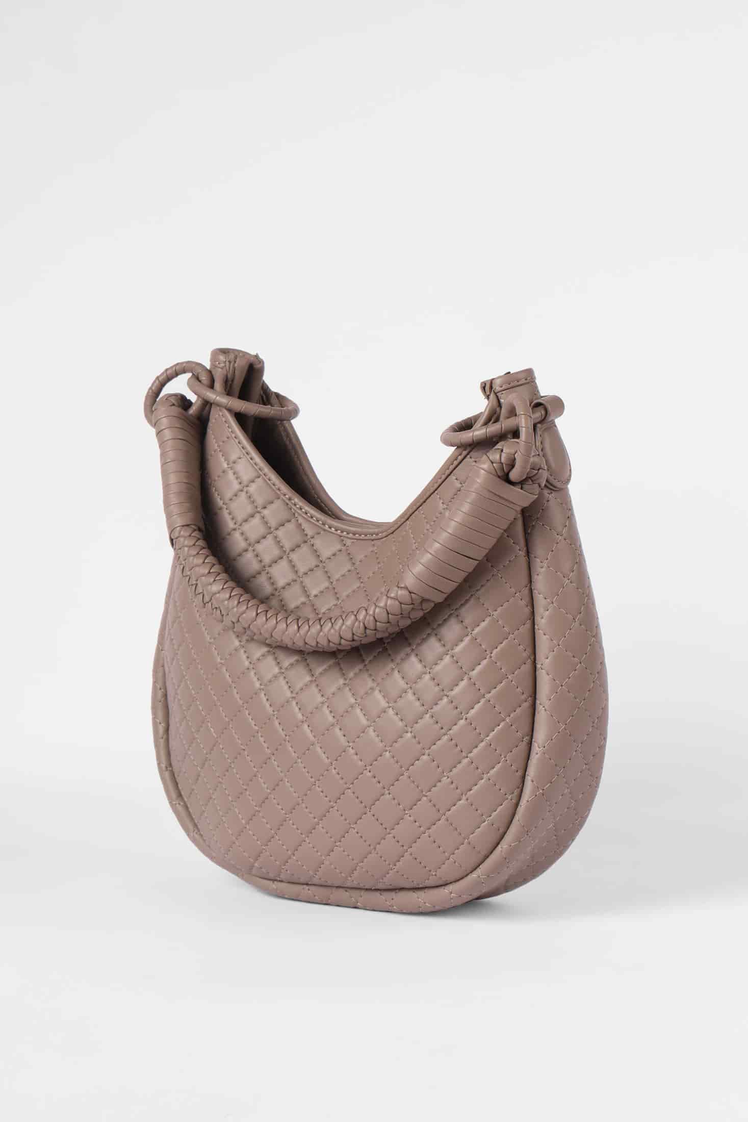 Saddle Shoulder Bag, Taupe - miniatura 6