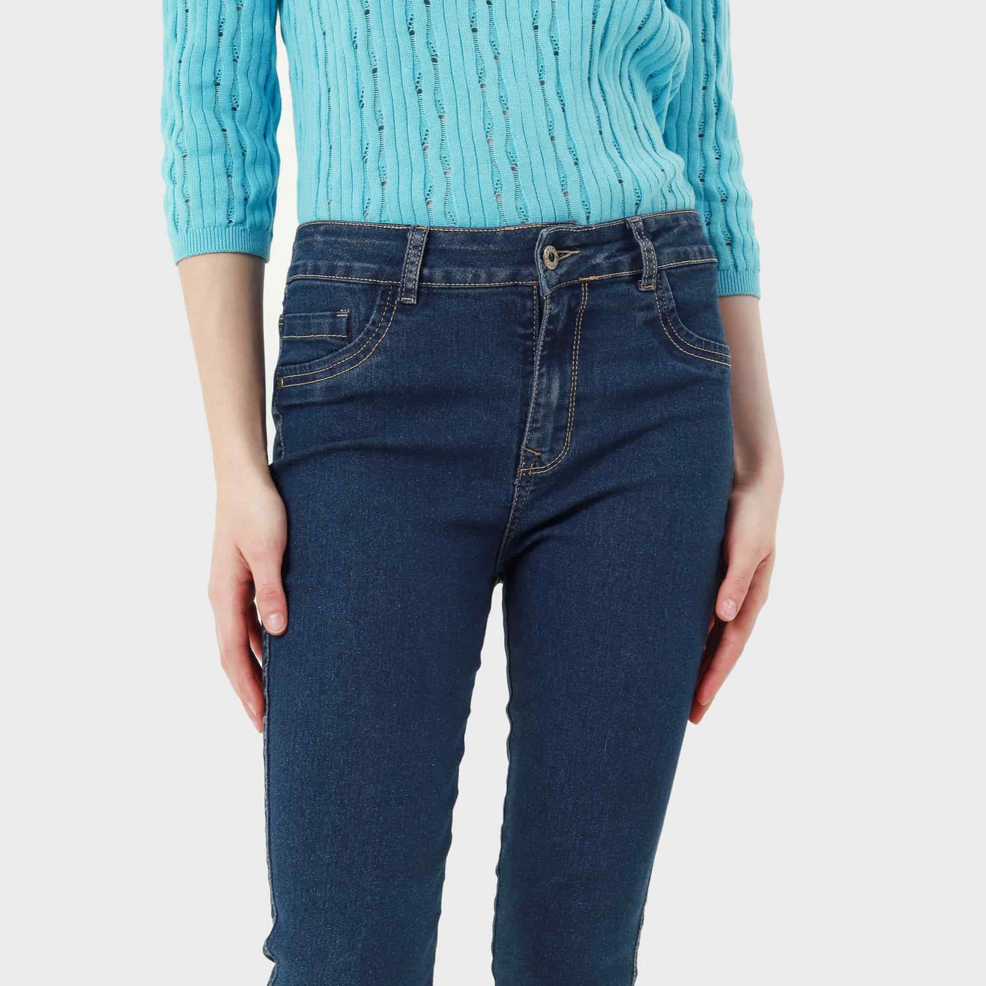Jean skinny tiro medio 5 bolsillos - miniatura 7