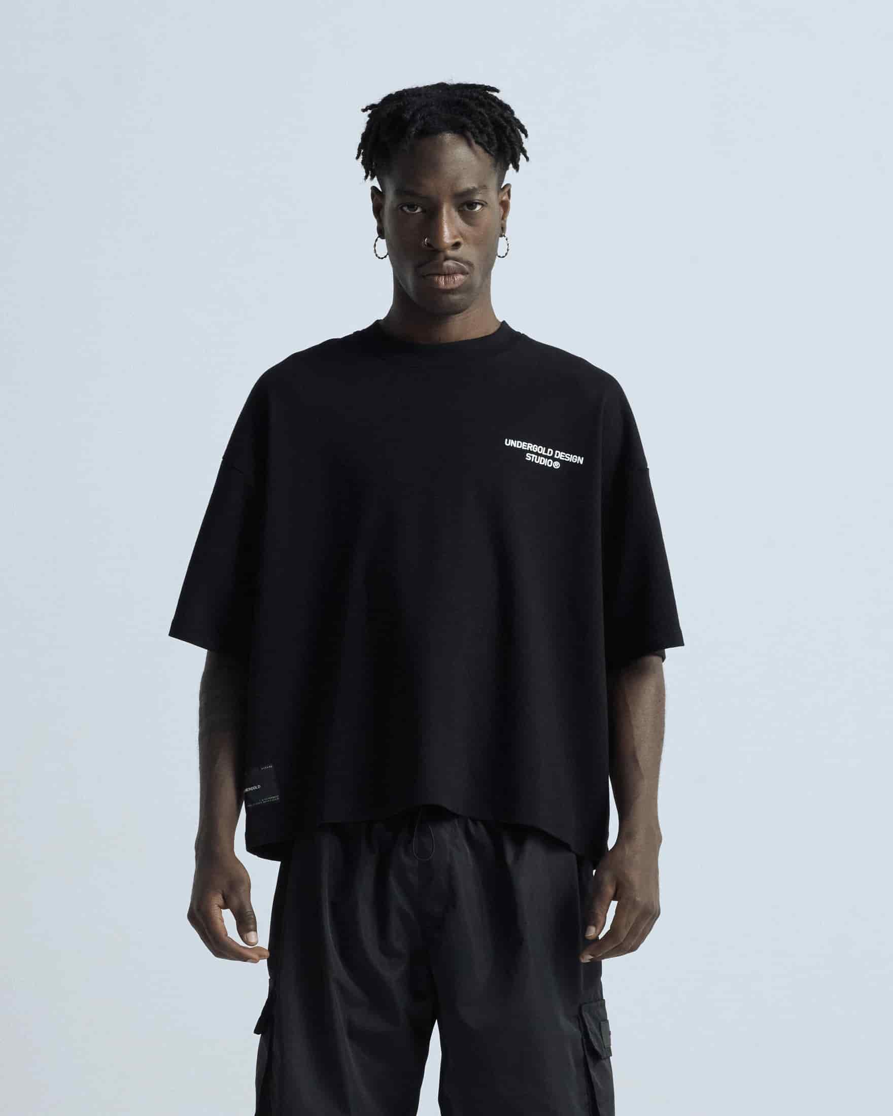 Basics Undergold Design Studio Boxy T-shirt Black - miniatura 2