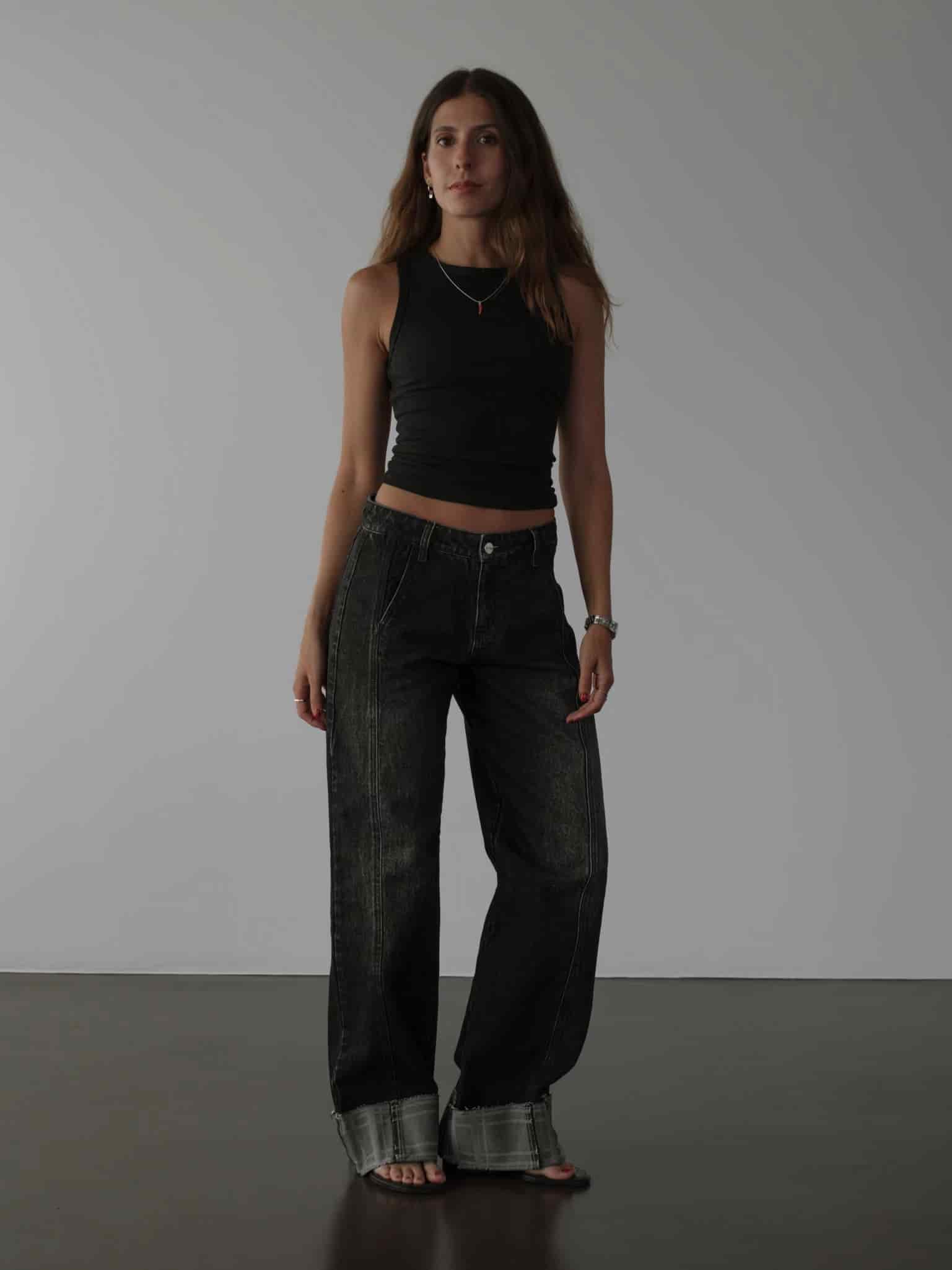 RIB SIMPLY TANK - BLACK - miniatura 3
