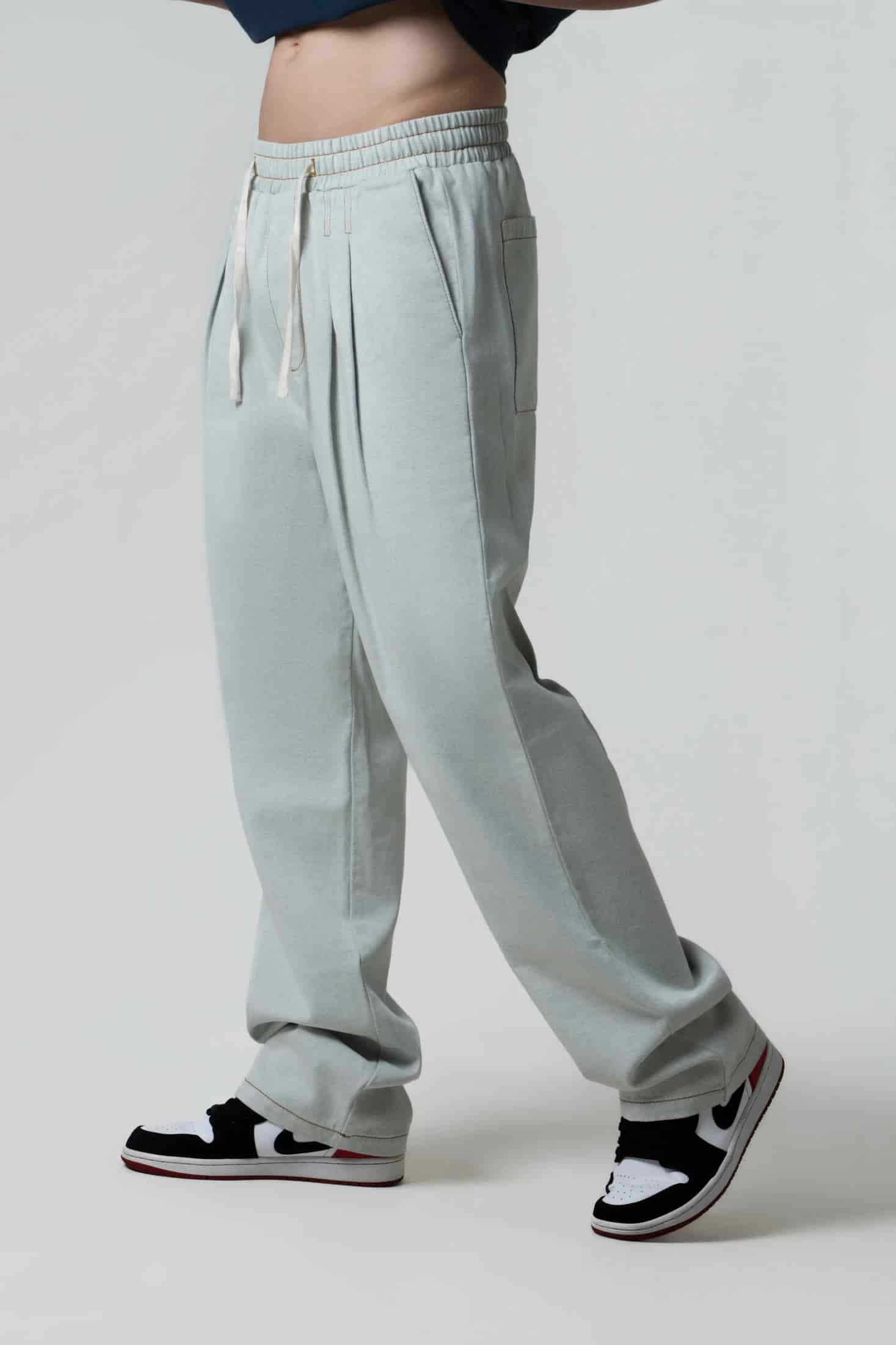 PANTALON JOGG COLOR AZUL CLARO - miniatura 3
