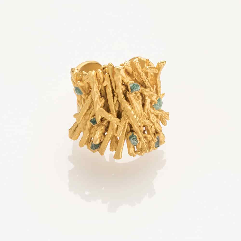Pine and Emeralds Ring - miniatura 1