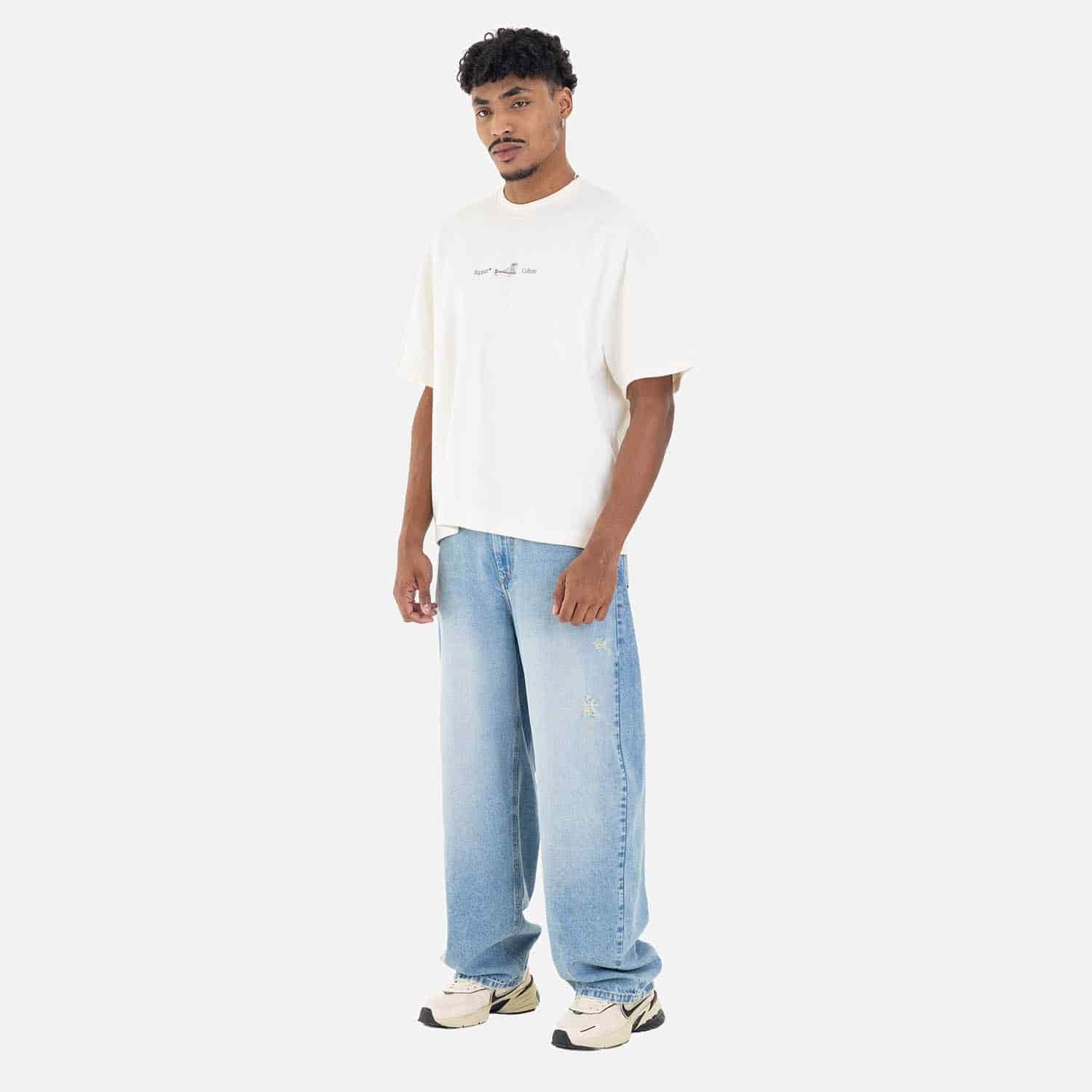 Cow Barrel Fit Denim Light Blue - miniatura 9