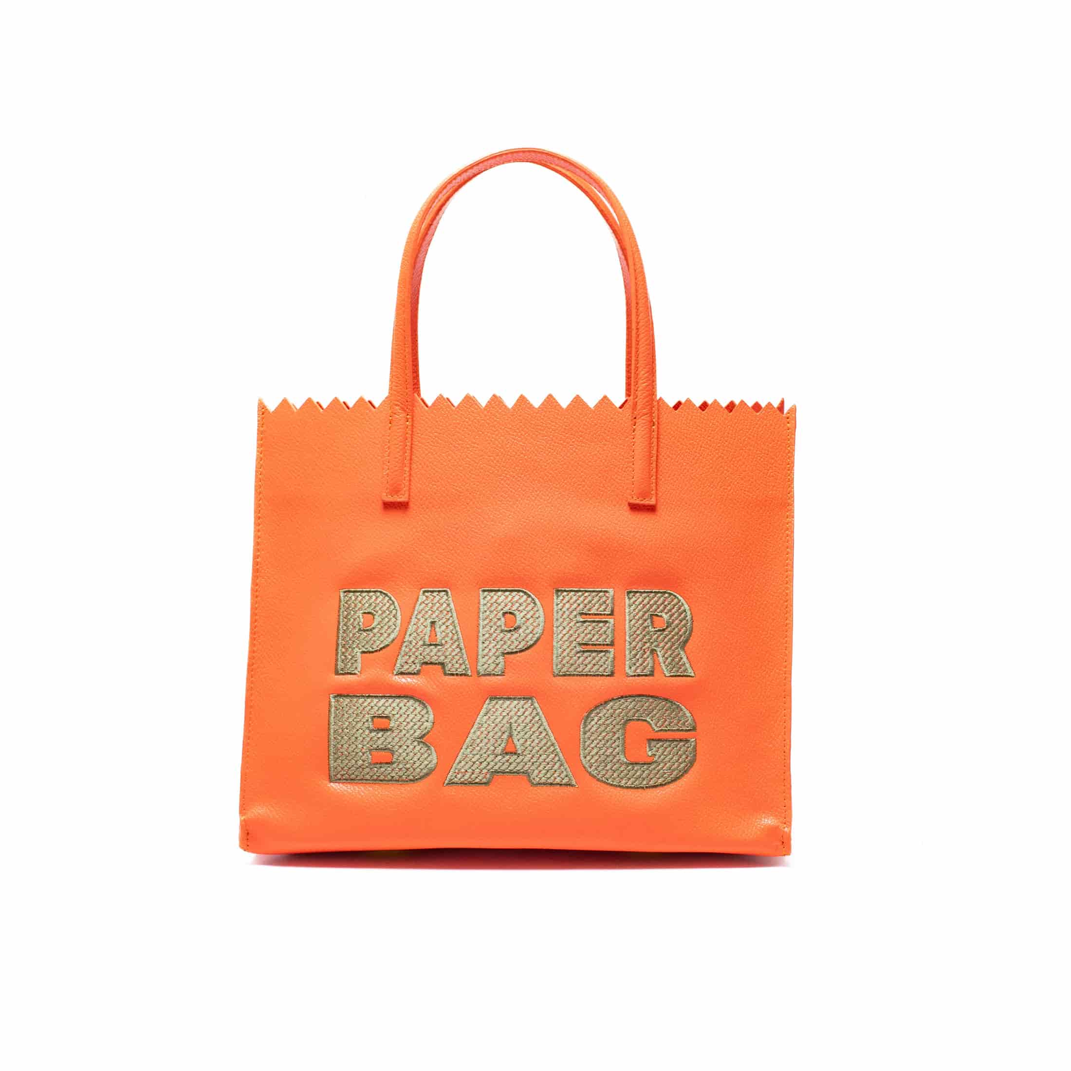 PAPER BAG SHORT aperol x verde oliva - miniatura 1