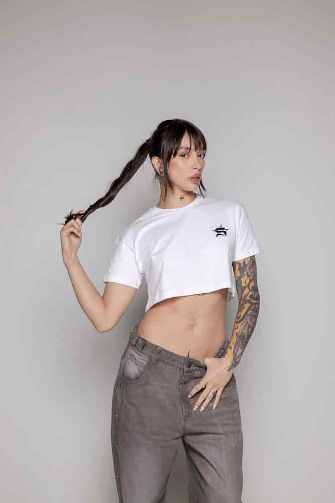 Crop-Top Basic Courage-Blanco - miniatura 4