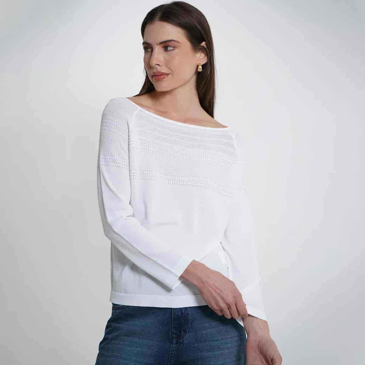 Sweater Cuello Redondo Manga Larga - miniatura 3
