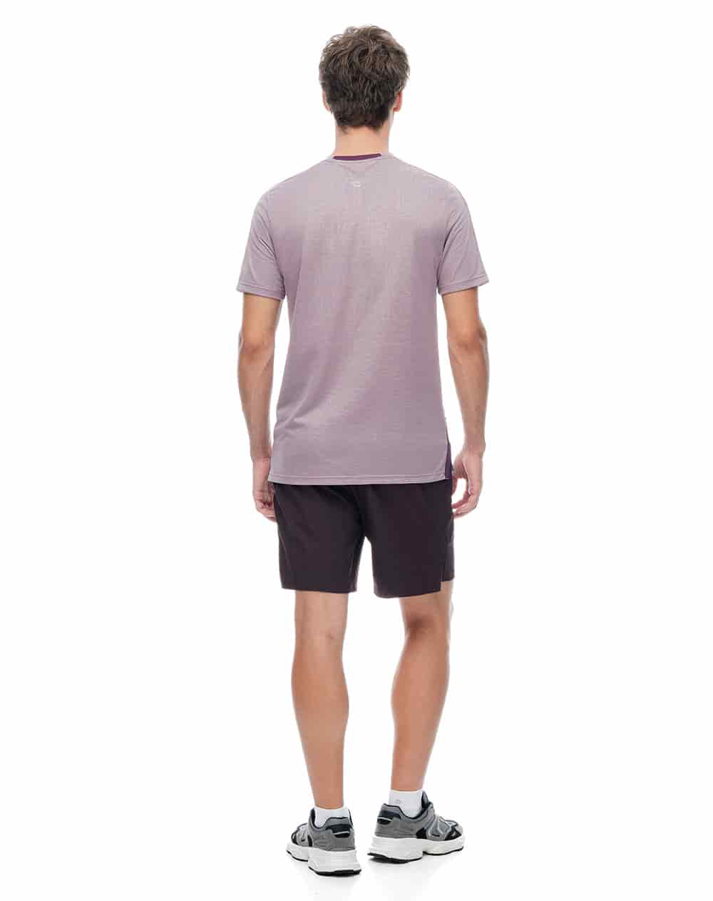 Pantaloneta deportiva vino tinto hombre - miniatura 3