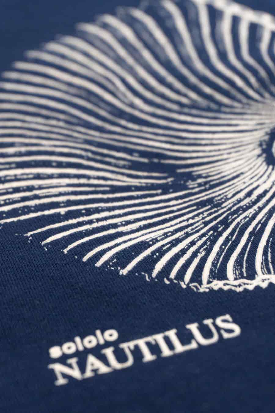 Men's cotton t-shirt navy albatros - miniatura 3