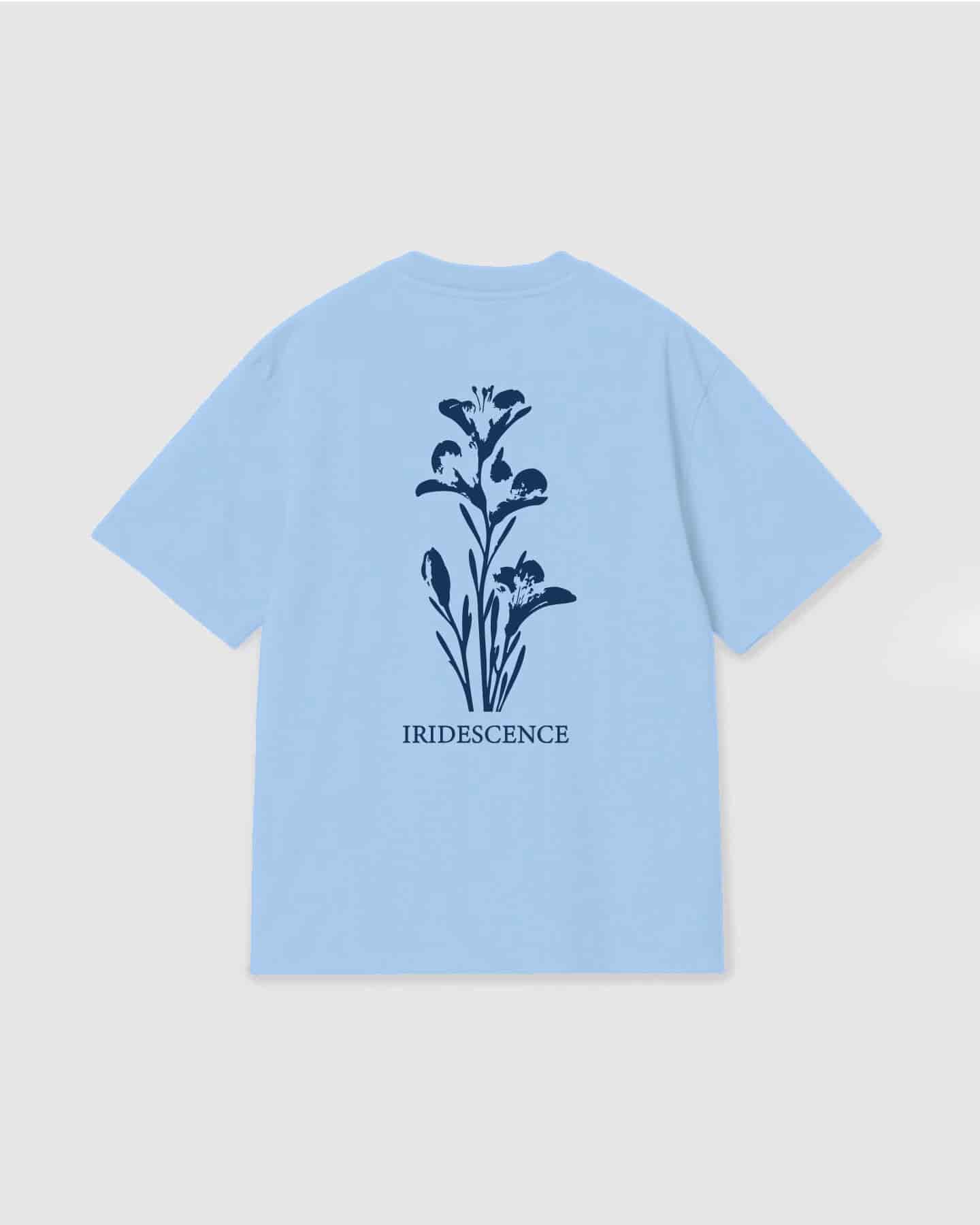 Oversized T Shirt Iridescence Sky Blue - miniatura 1