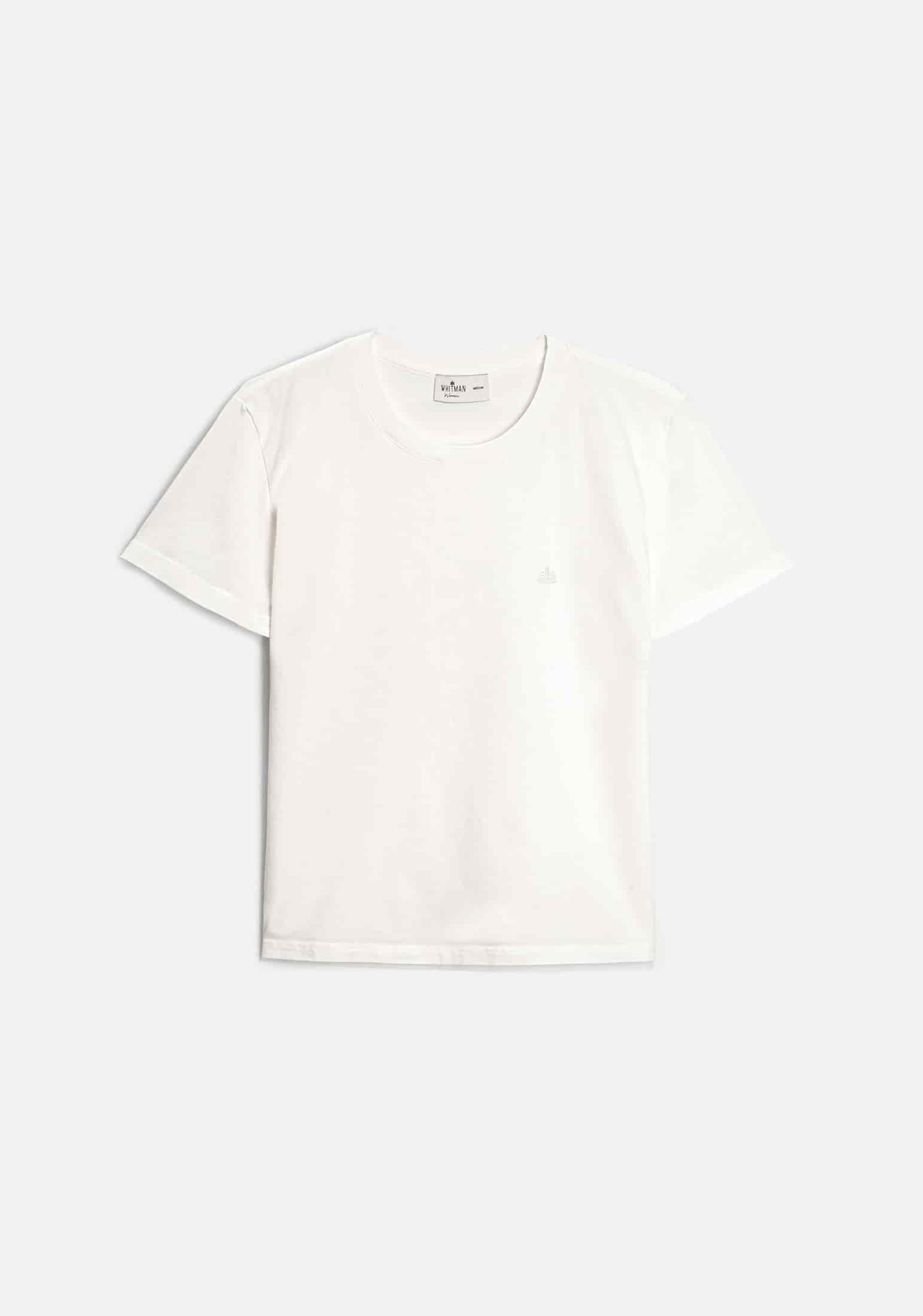 Camiseta M Unicolor CR L-Atn Marfil - miniatura 1