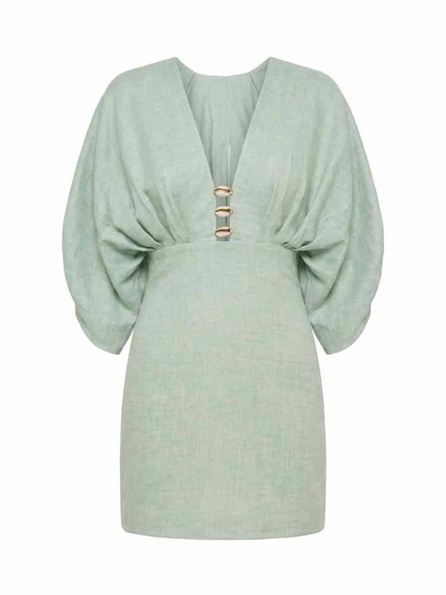 ABELLA DRESS SEAFOAM GREEN - miniatura 1