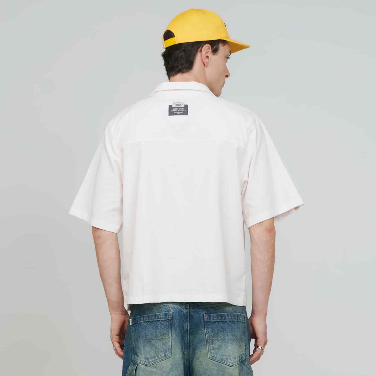 Midnight Corduroy Shirt - Cream - miniatura 3