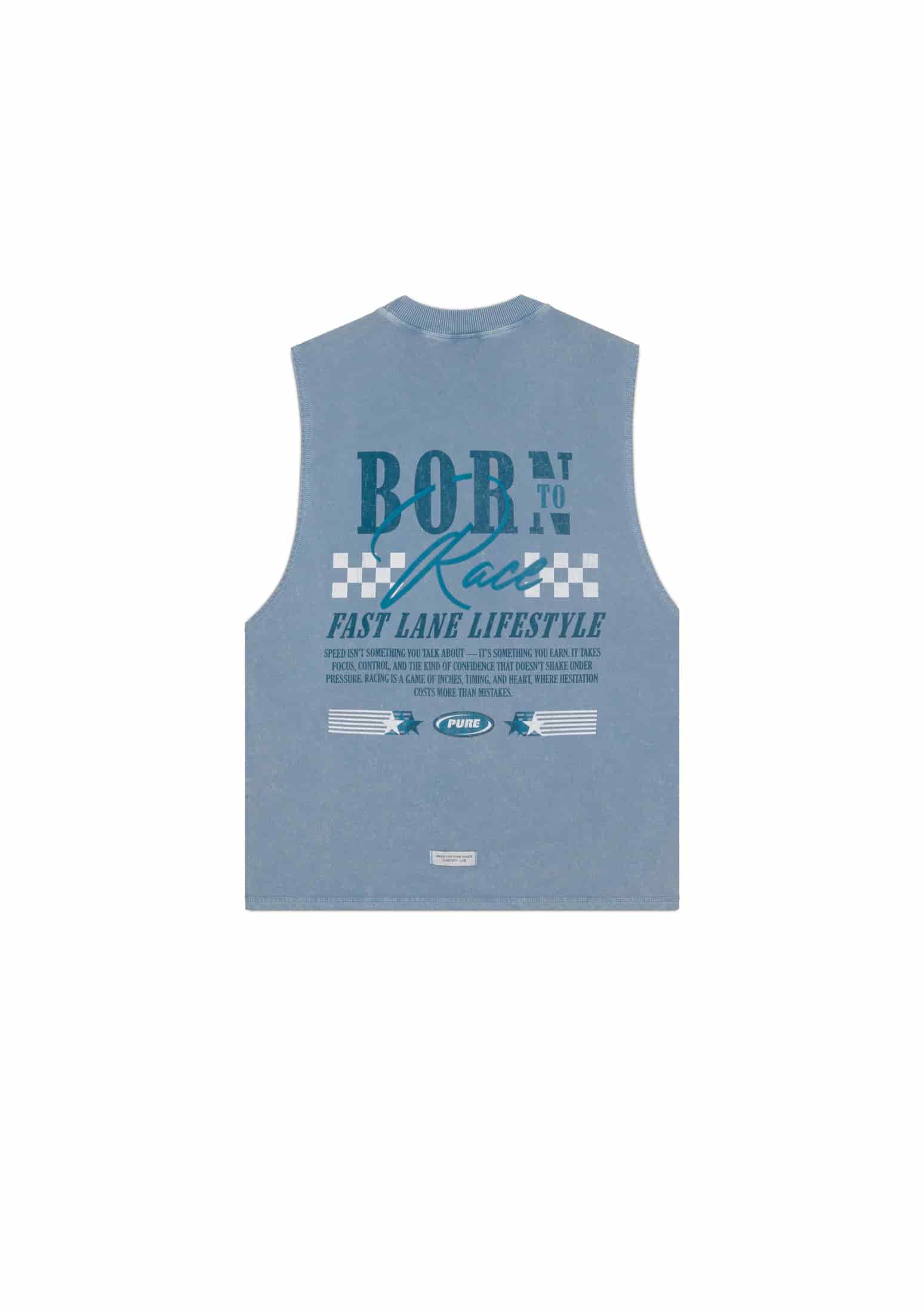 Overdrive Washed Blue Tank Top - miniatura 1