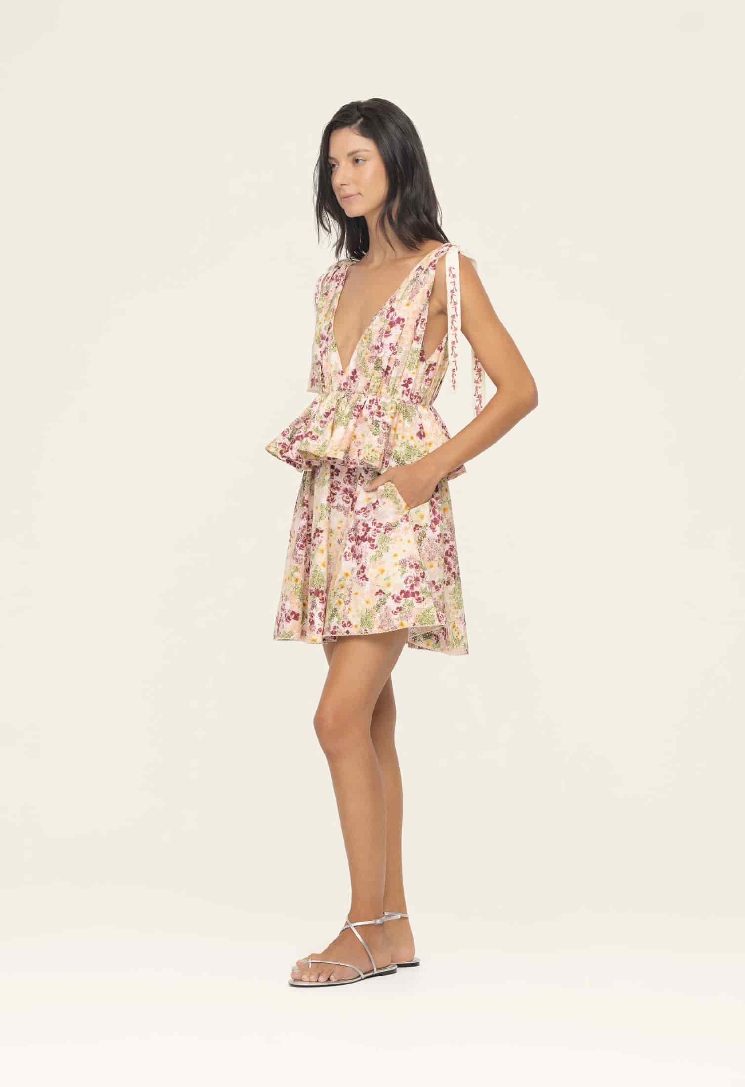 Infinito Florecer Mini Dress - miniatura 3