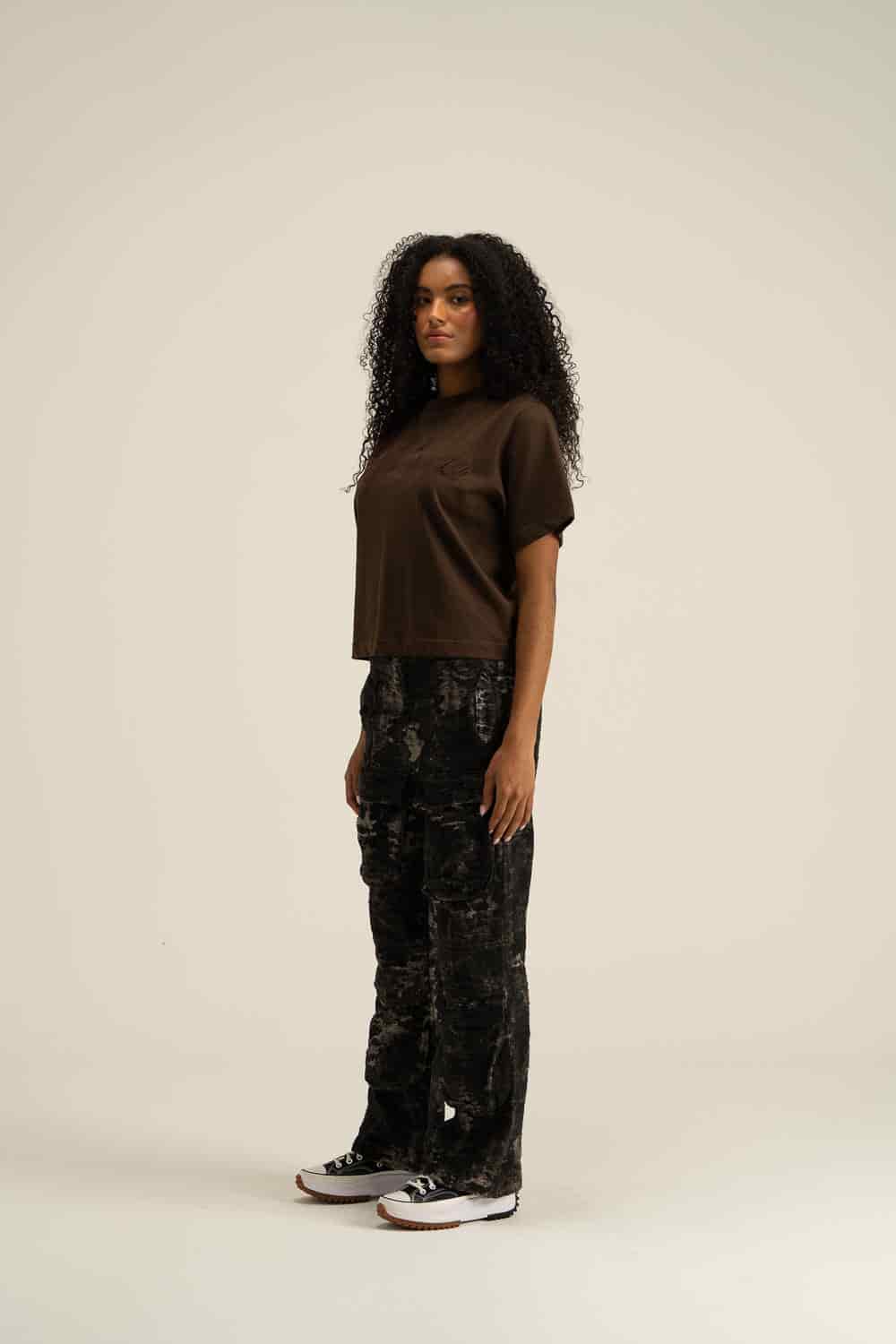 CRUX BROWN FEM CROP TOP - miniatura 3