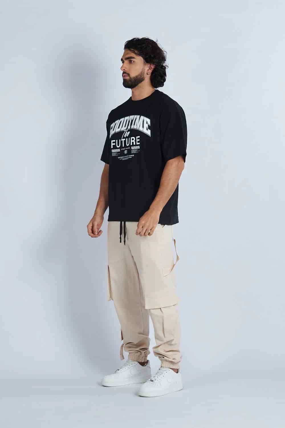 Camiseta oversize estampada Good Time Negro| DROP 03 | - miniatura 4