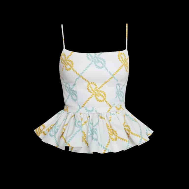 Camille Peplum Top - miniatura 1