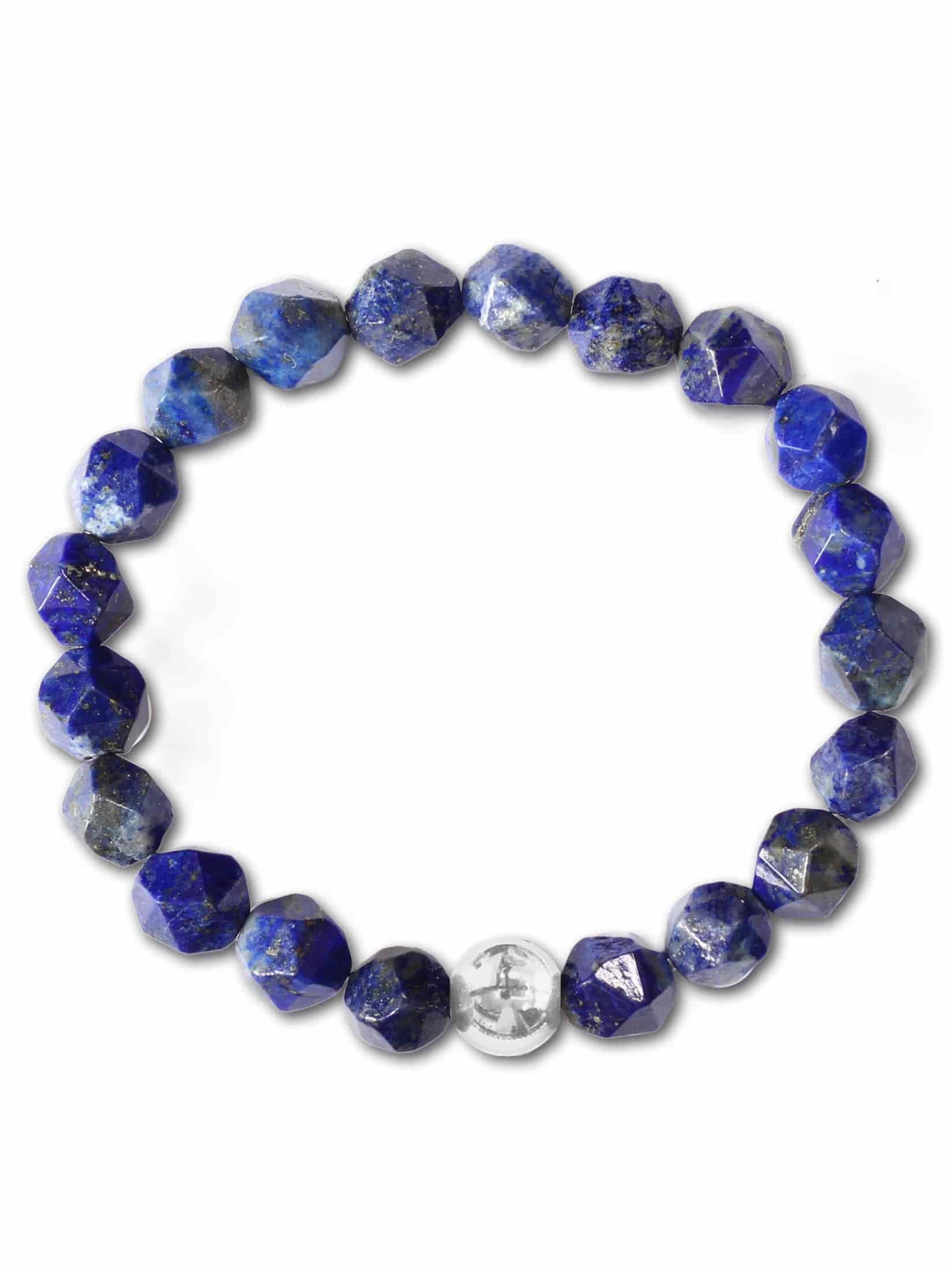 Brazalete Lapislazuli Facetado 8mm - miniatura 4