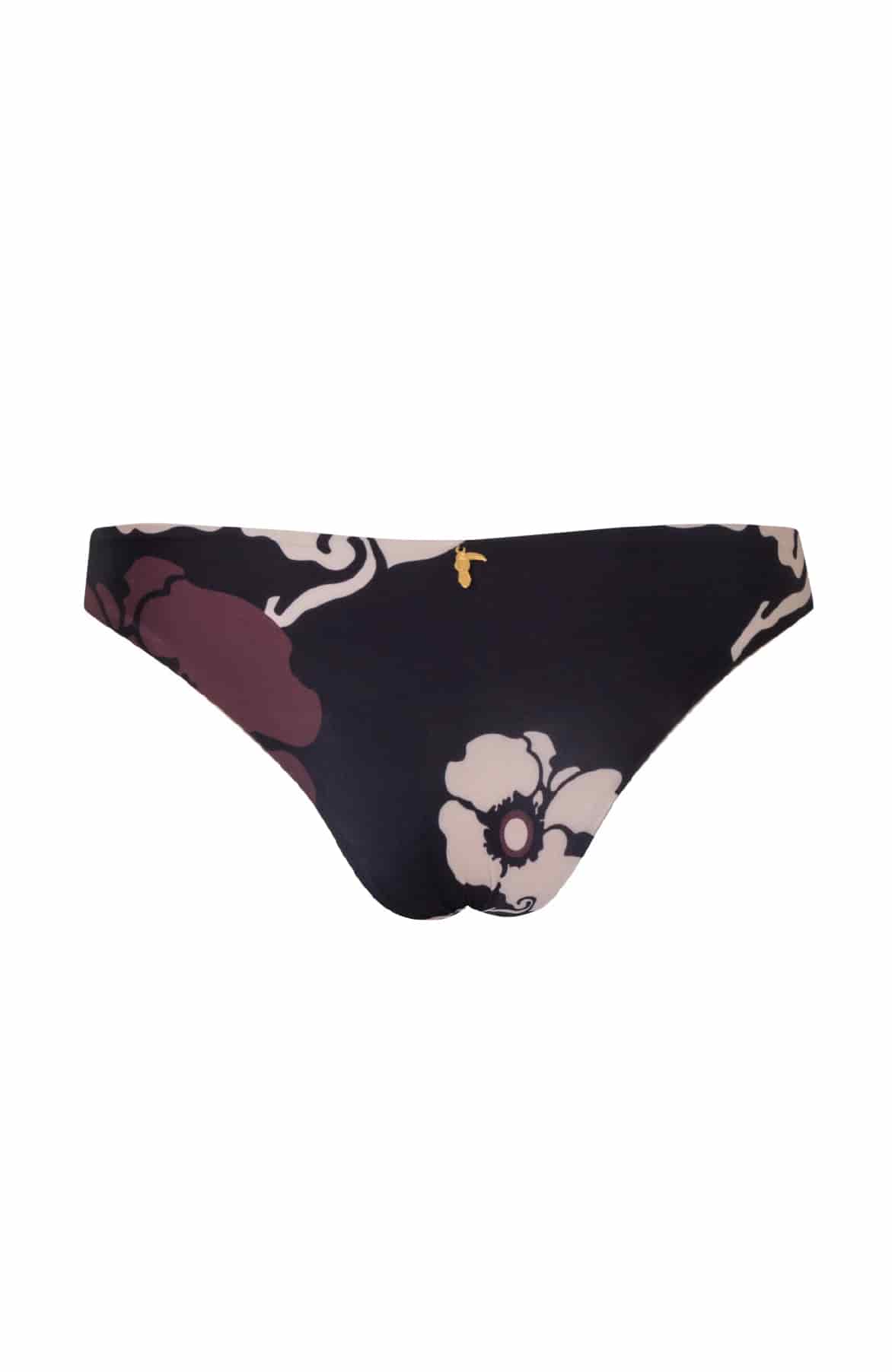 Guava Bottom / Black Maxi Flowers - Nude - miniatura 3