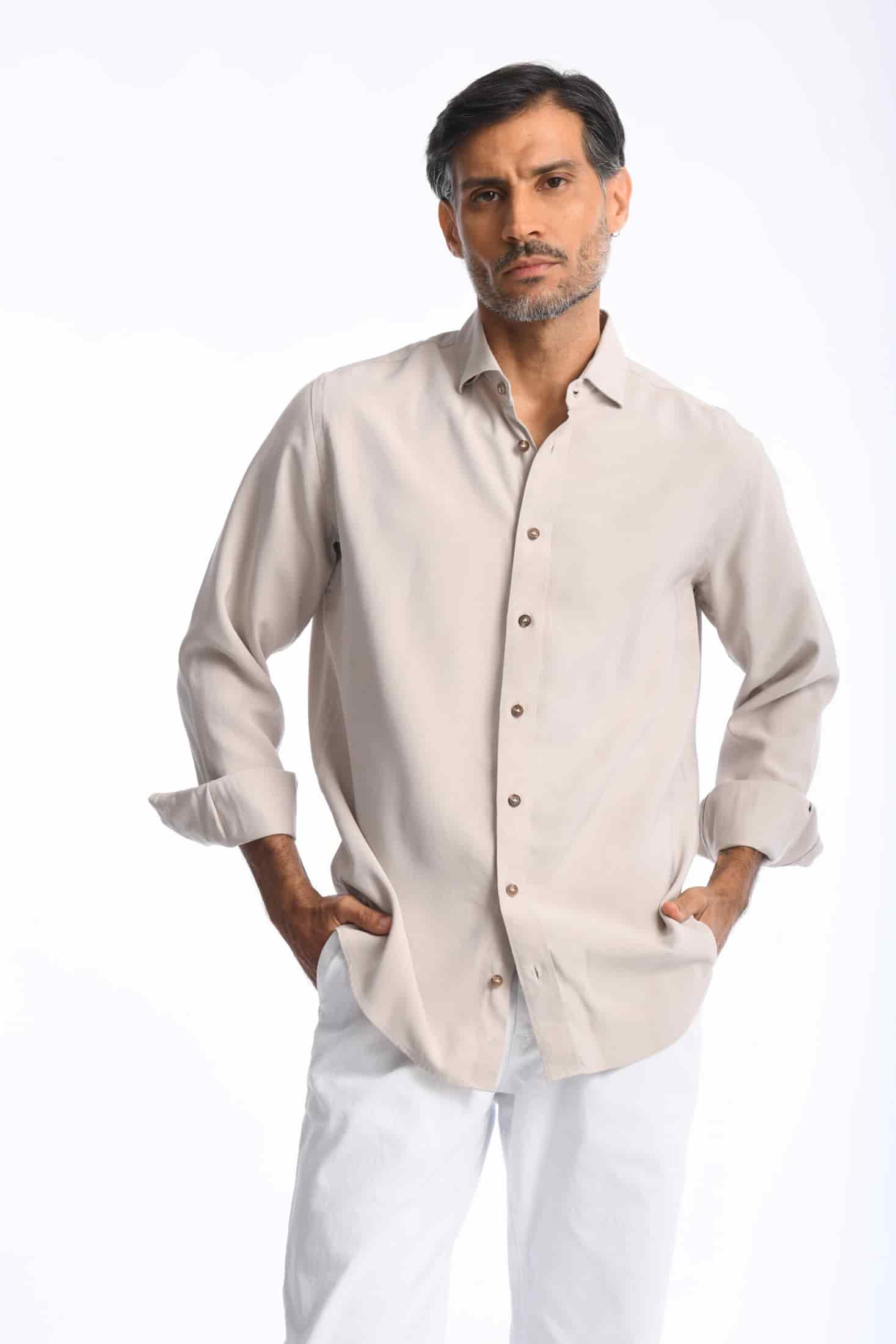 Camisa Cefiro Oliva - miniatura 2