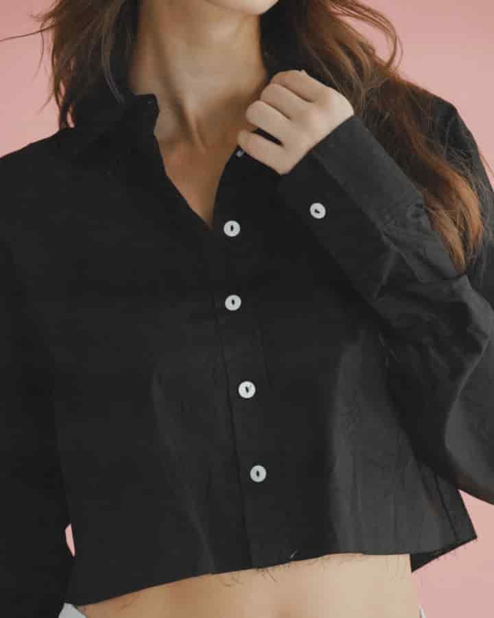 CAMISA MANGA LARGA ANTITHESIS NEGRA - miniatura 7