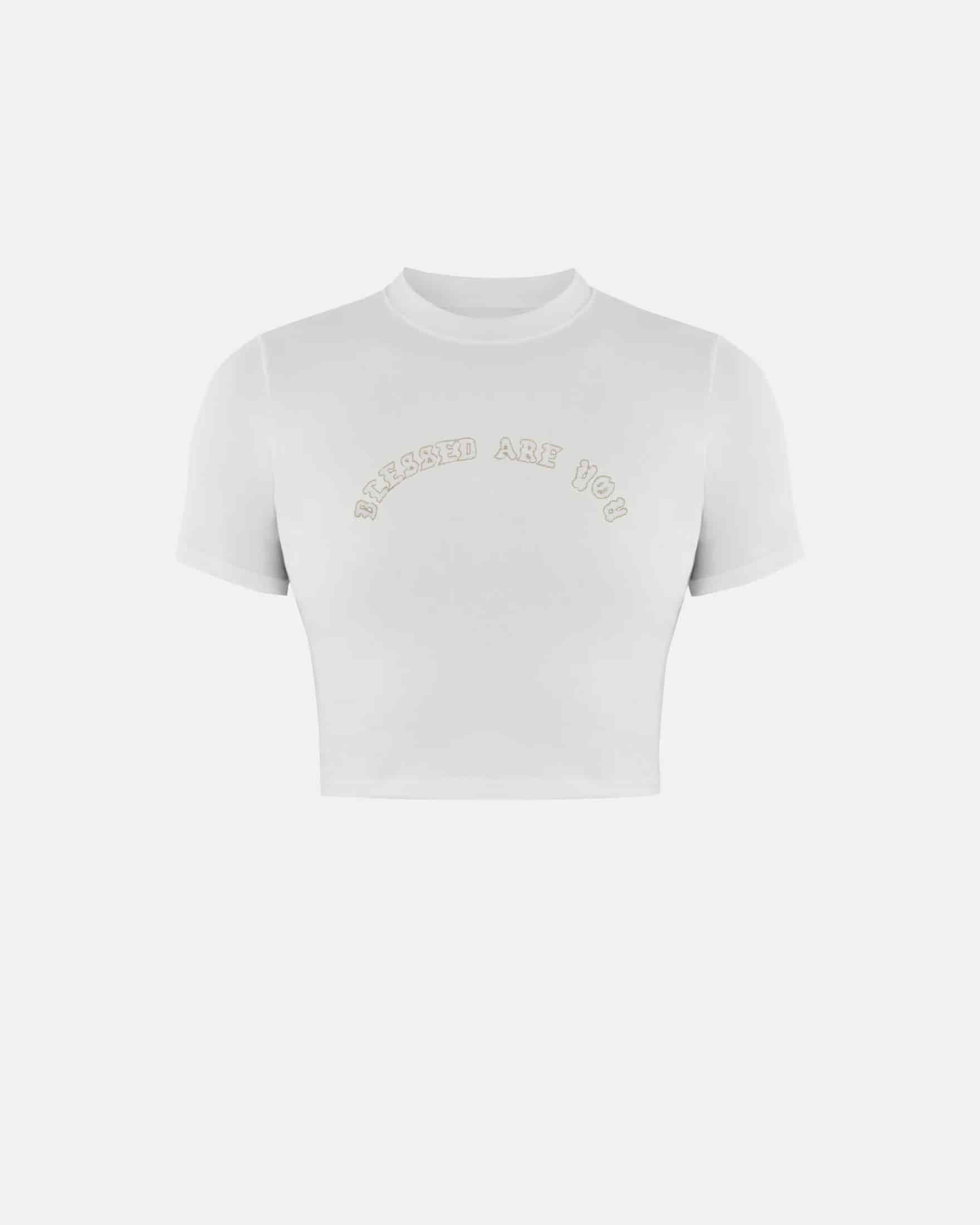 Capsule Blessed Are You Baby Tee White - miniatura 8