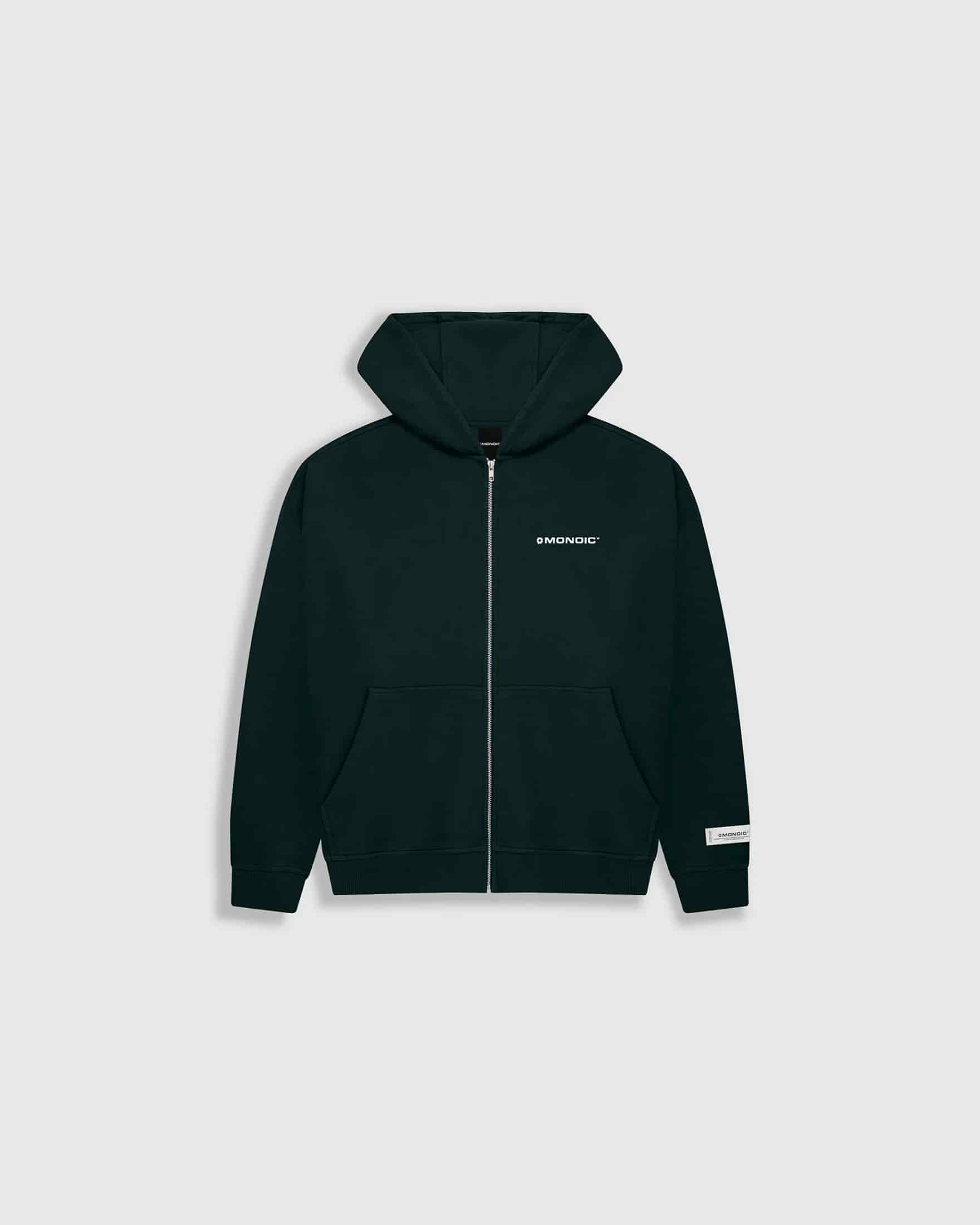 Zip Hoodie Oversized Básico V4 - Forest Green - miniatura 7