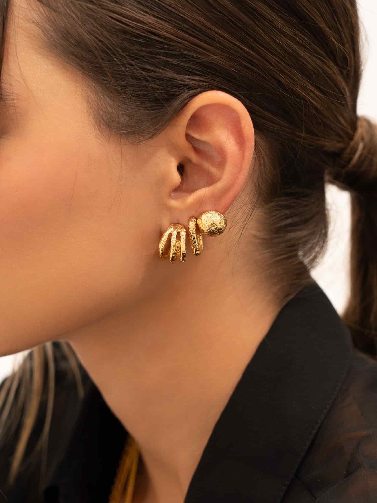 Set X3 Aretes Textura Luna - miniatura 2