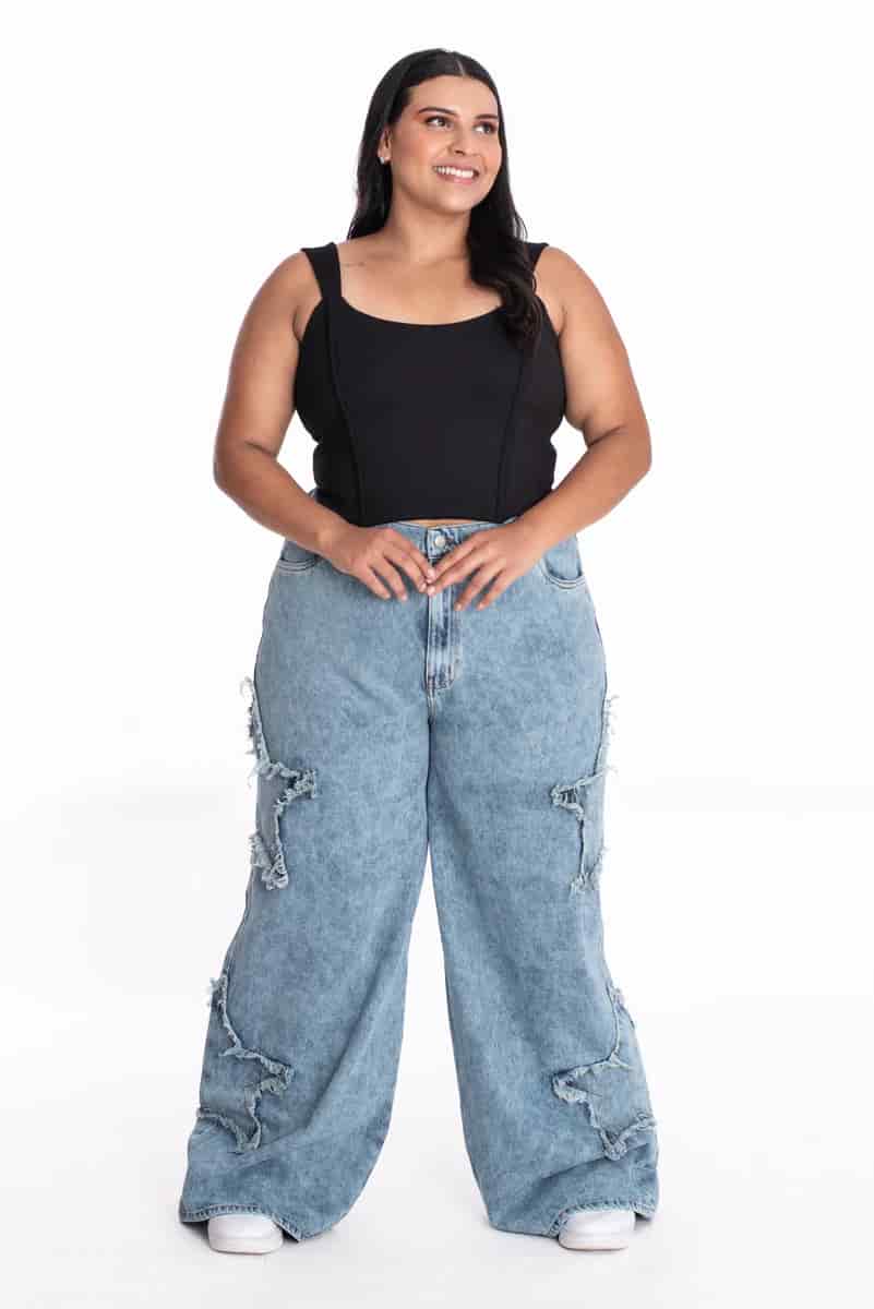 Crop Top Simona Negro - miniatura 3