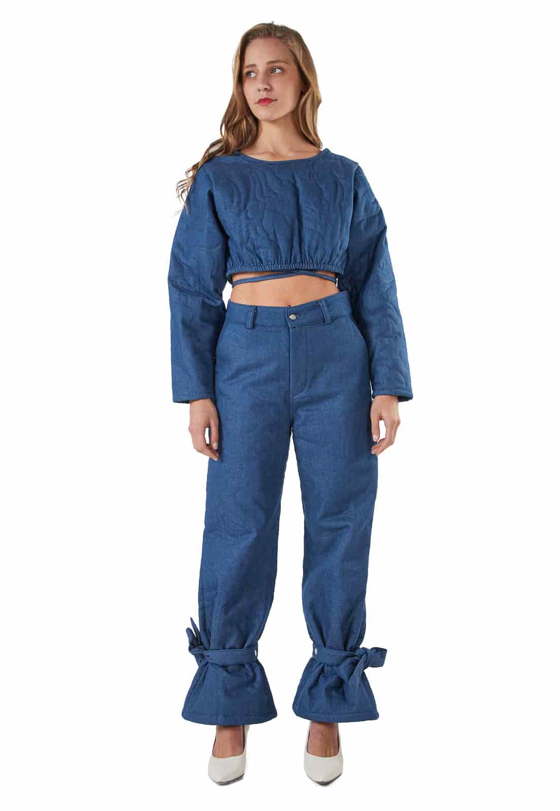 Claude Puffy Shirt Blue - miniatura 5
