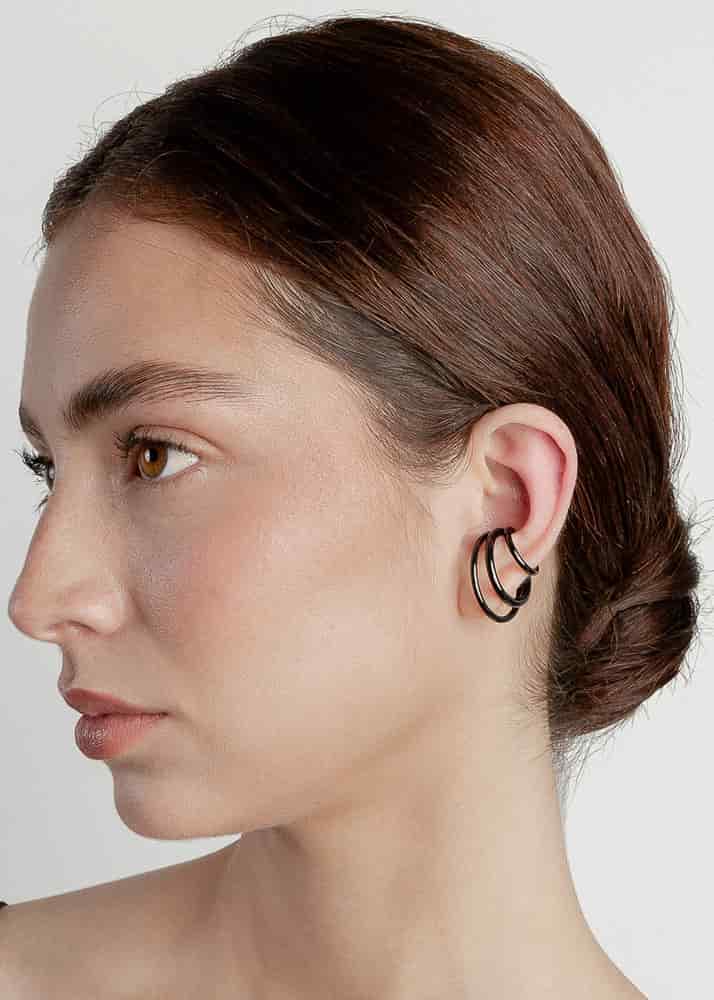 Nethos Trio Earcuff Negro - miniatura 2