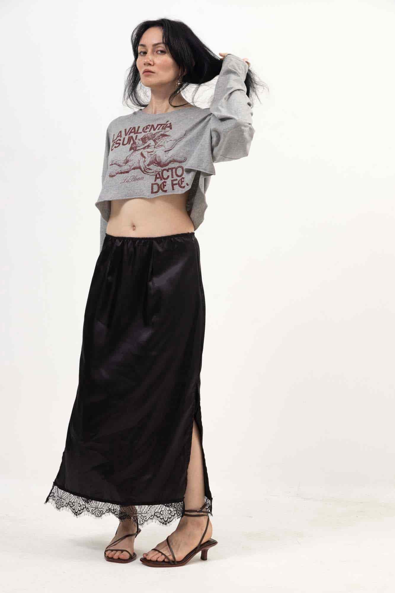 SATIN SKIRT - miniatura 2