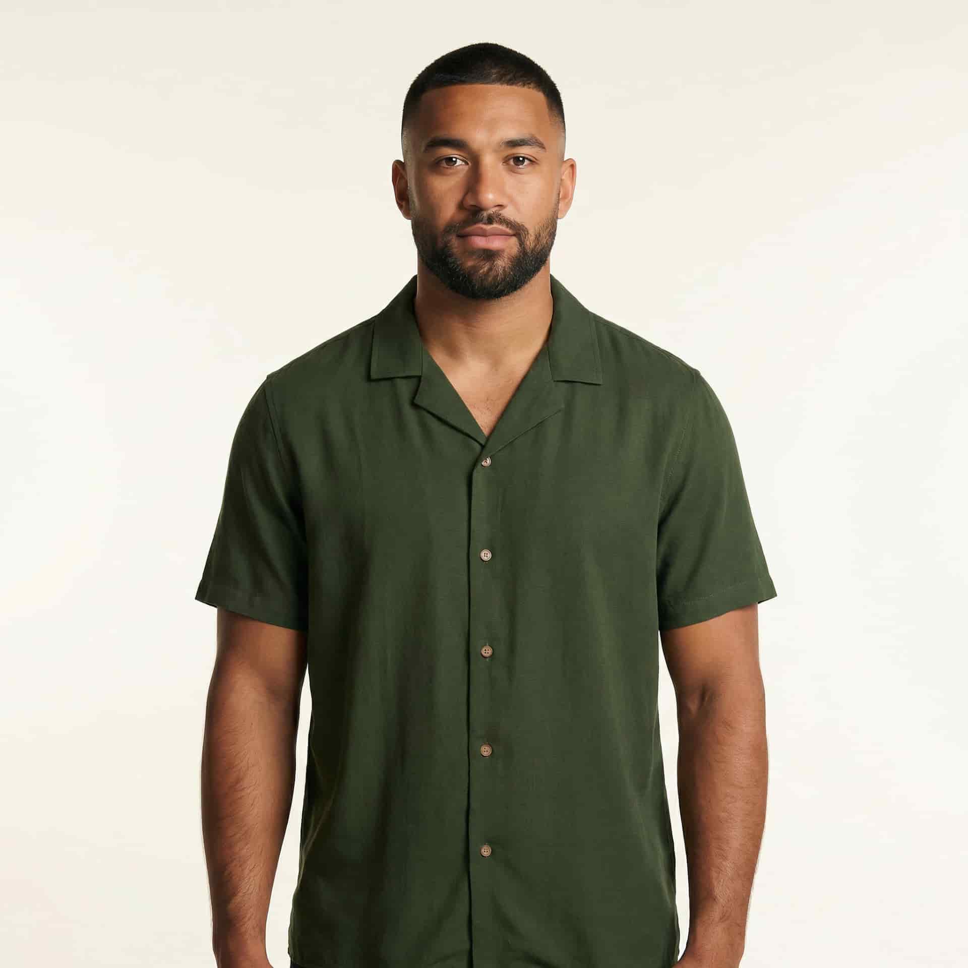 Camisa Bowling Verde G03 - miniatura 1