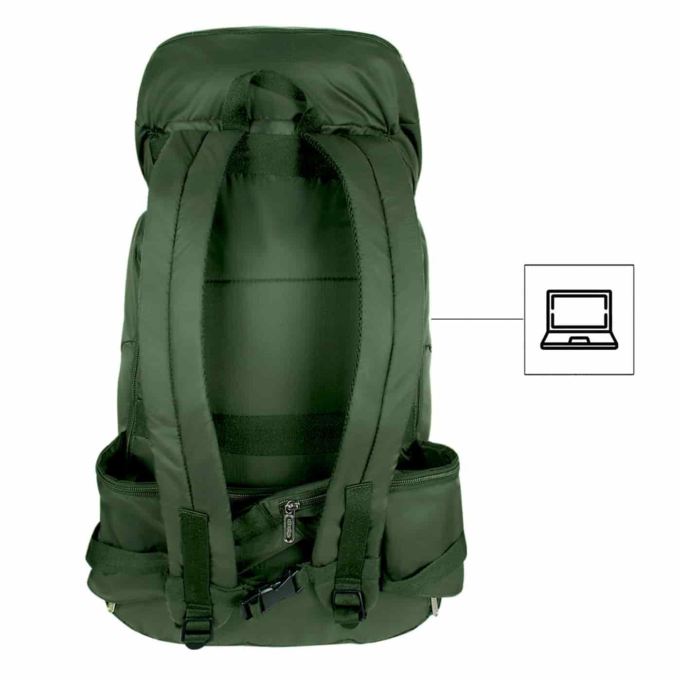 Morral Viajero XL Plegable Citybags Light verde militar - miniatura 4