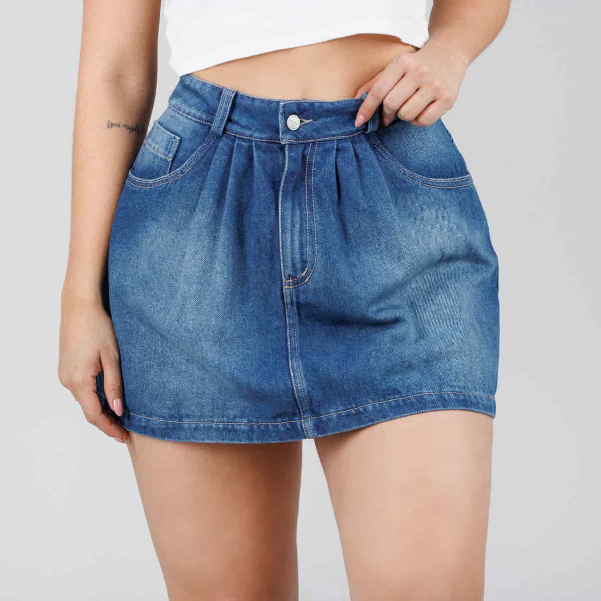 Falda Short Denim B1822 - miniatura 1
