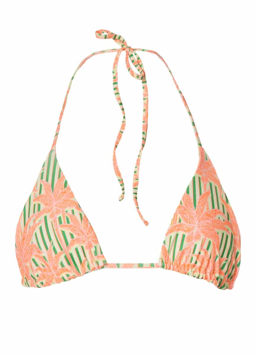 Maaji Blooming Stripes Balmy Sliding Triangle Bikini Top - miniatura 6