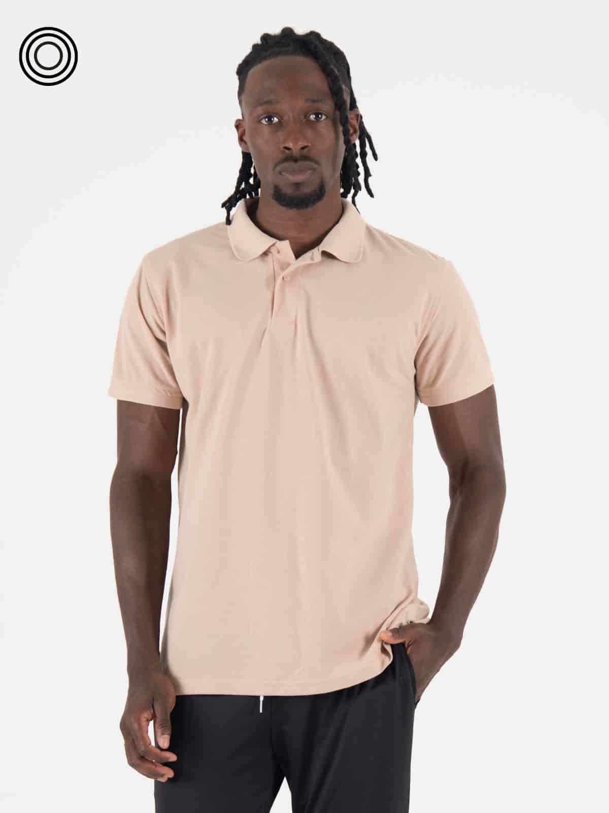 Polo camiseta beige - miniatura 1