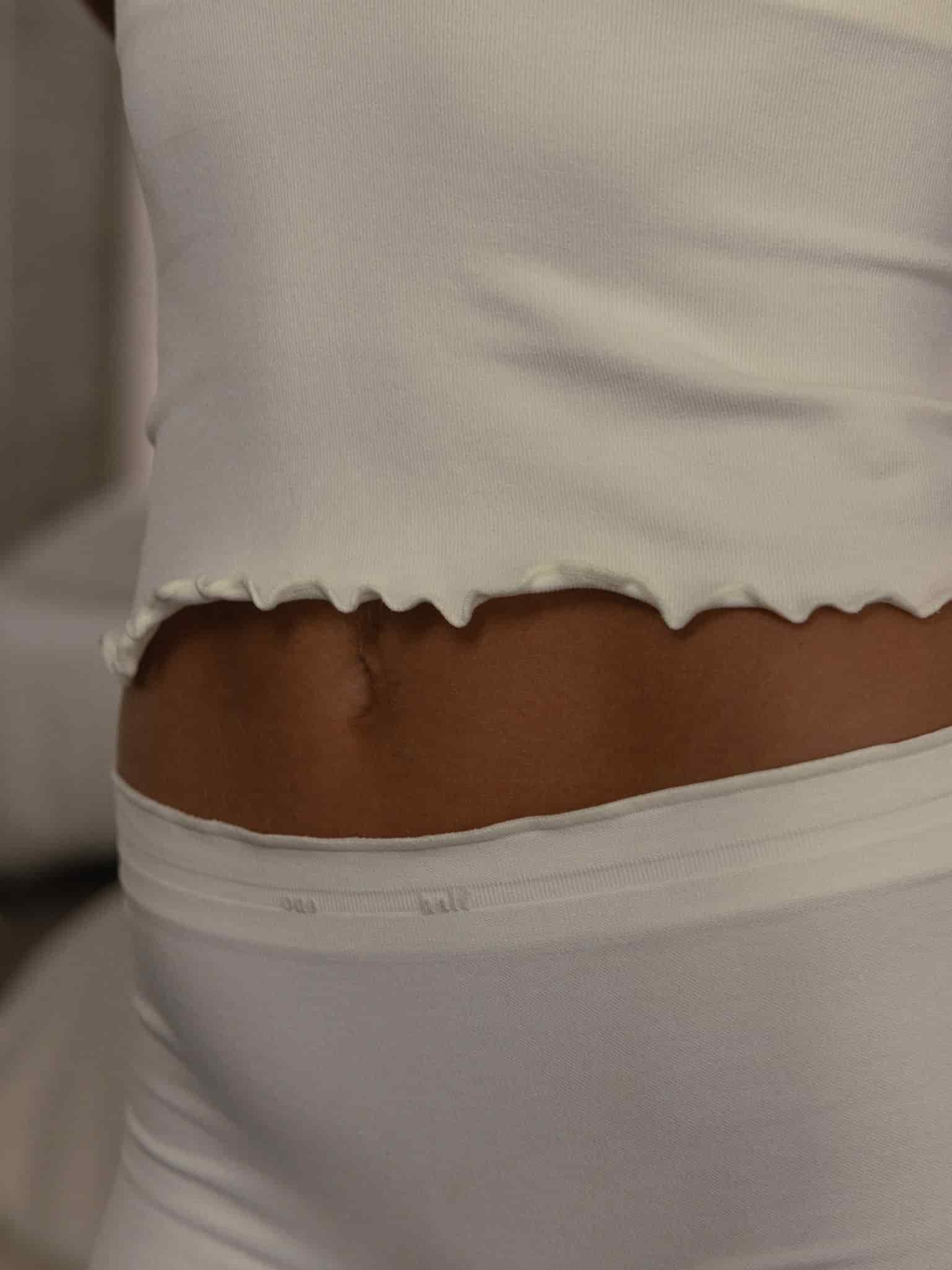 RUCHED SEAMLESS SET - SOFT WHITE - miniatura 4