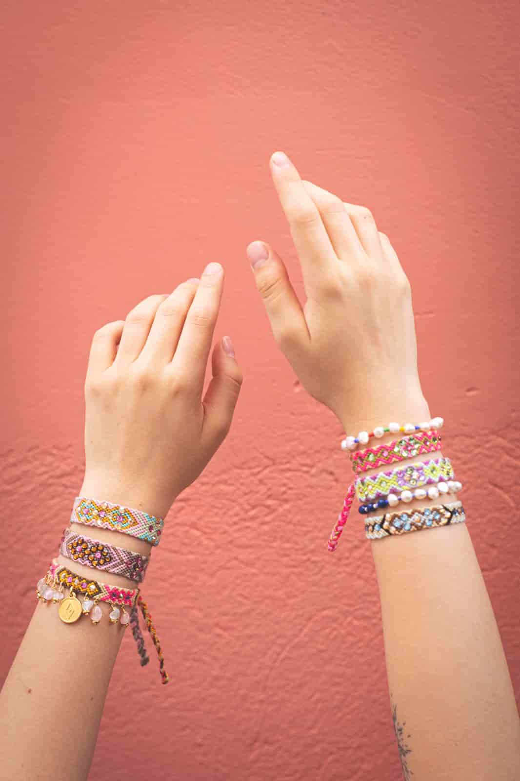 Kalepsu Wayuu bracelet - vanilla - miniatura 10