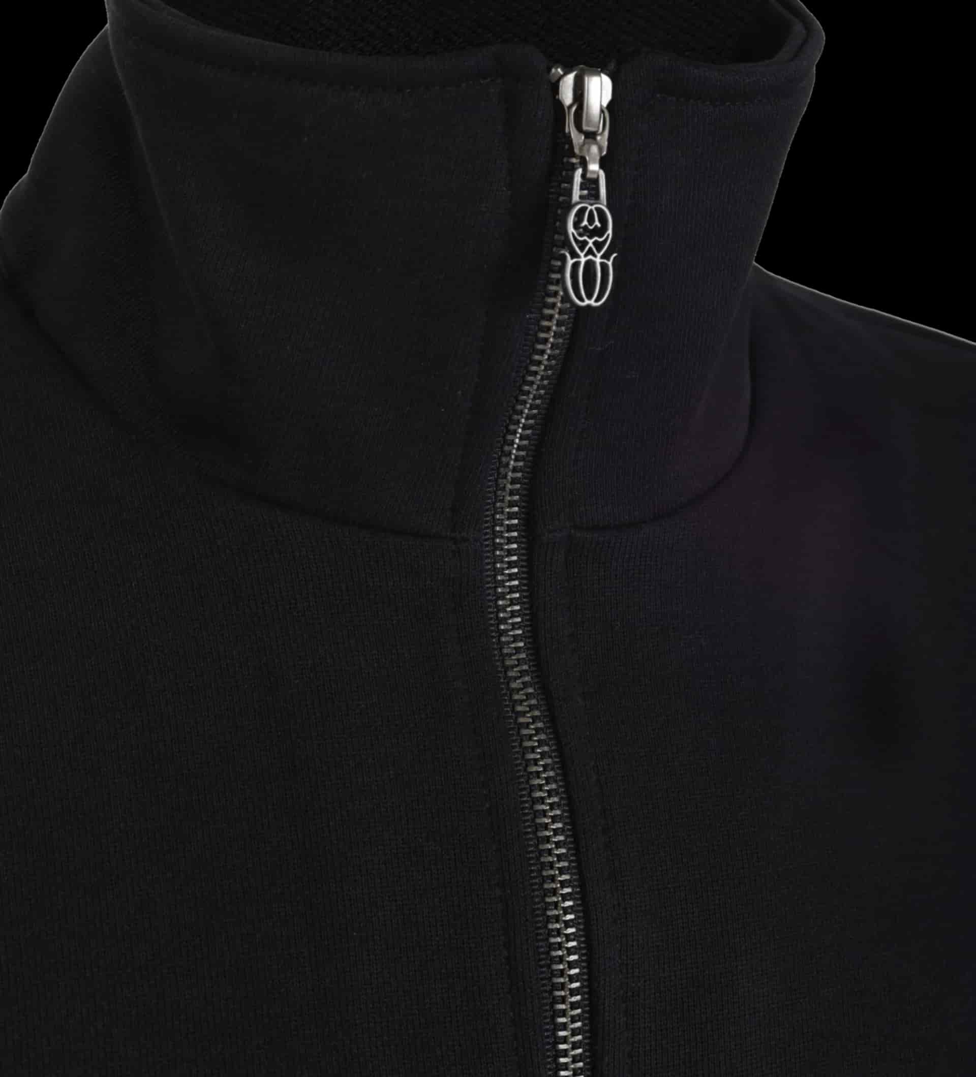 MONOGRAM ZIPPER BLACK SWEATER - miniatura 3